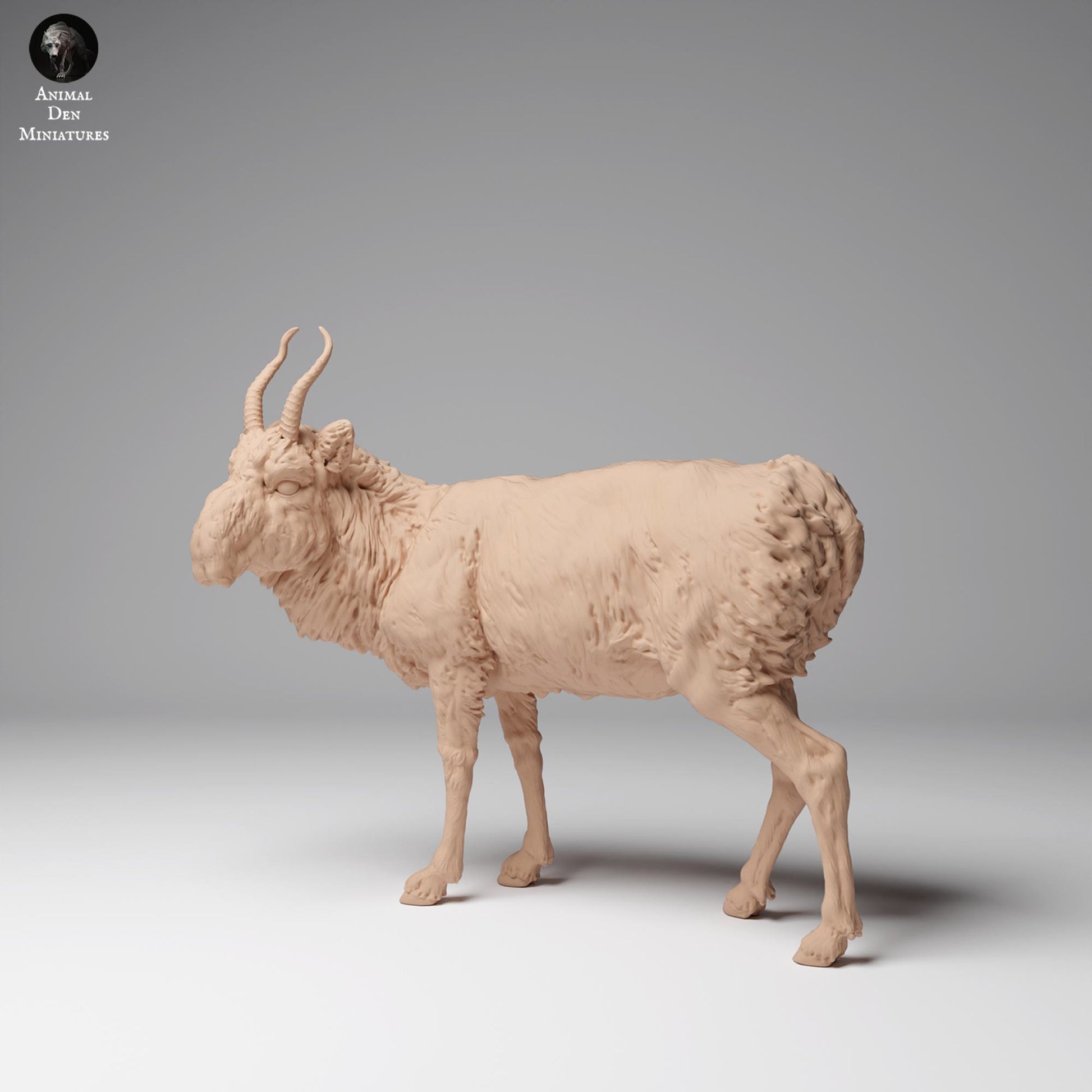 Zdjęcie produktu Figurki Zwierzęcia Diorama, Modelarstwo: 0: Figurki Dzikich Zwierząt: Antylopa Saiga Mongolska – Samiec (Ref 24_12_10)