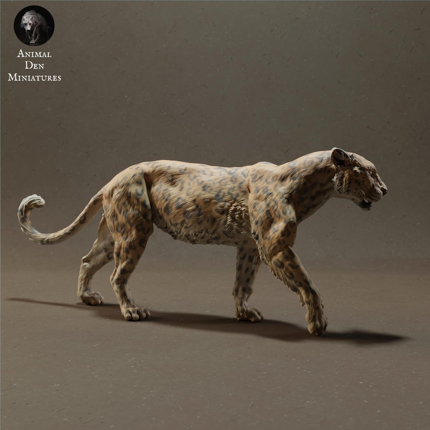 Produktové foto zvířecí figurky diorama, modelářství: 0: Divoká zvířecí figurka: Africký leopard – Zvířata savany (Ref 01_01_59)