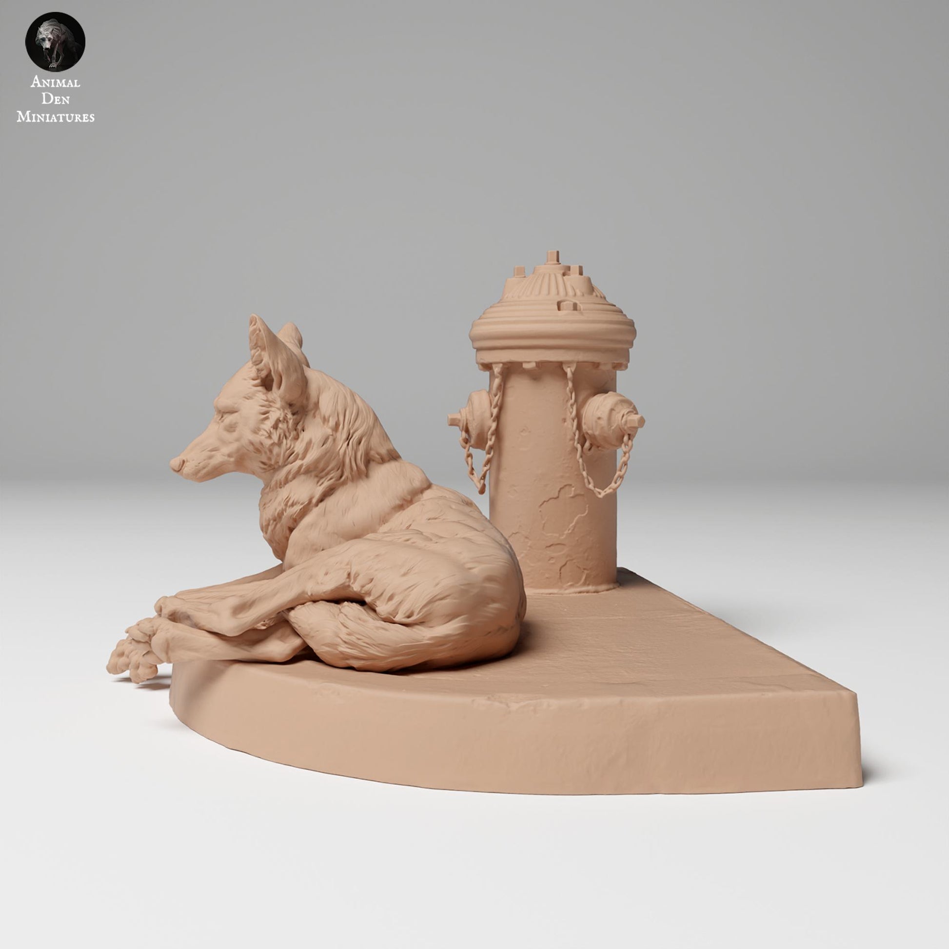 Product photo Animal Figure Diorama, Model Building: 0: Wildlife Figure: Lying Coyote (Ref 24_11_01)