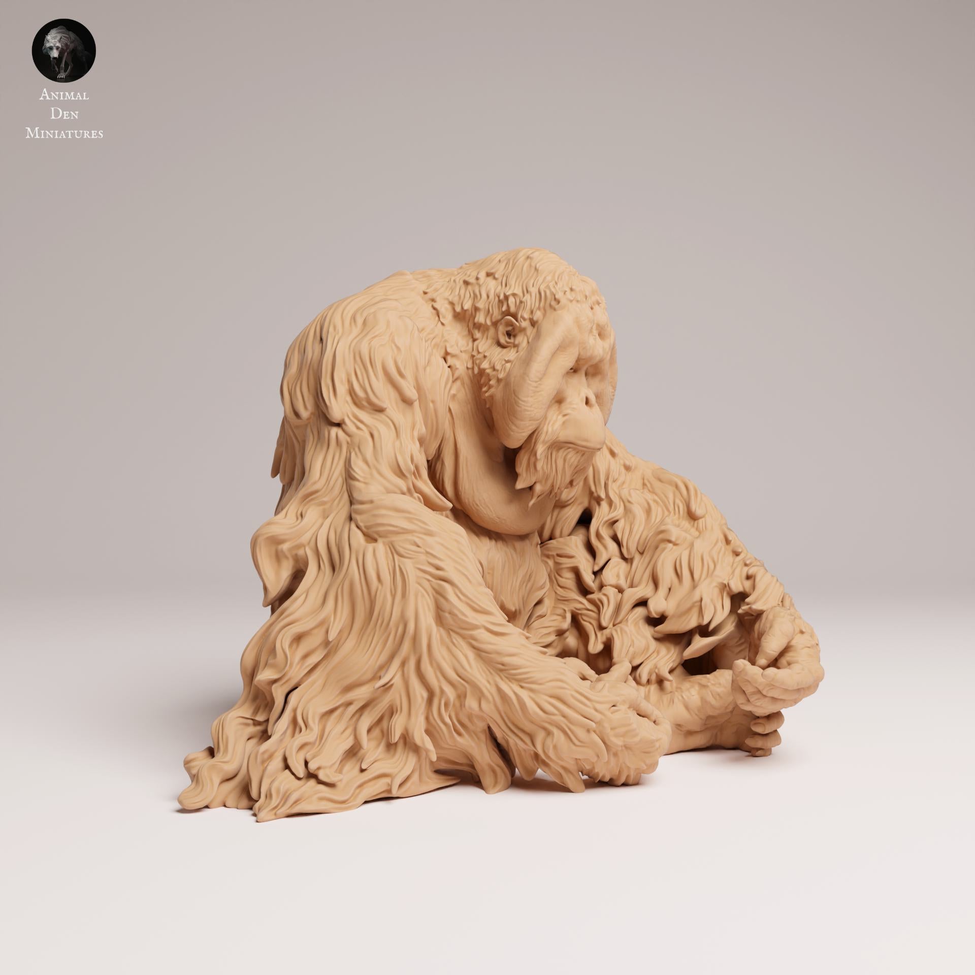 Zdjęcie produktu Figurka zwierzęcia Diorama, Modelarstwo: 0: Figurka zwierzęcia dżungli: siedzący orangutan sumatrzański (Ref 25_03_07)