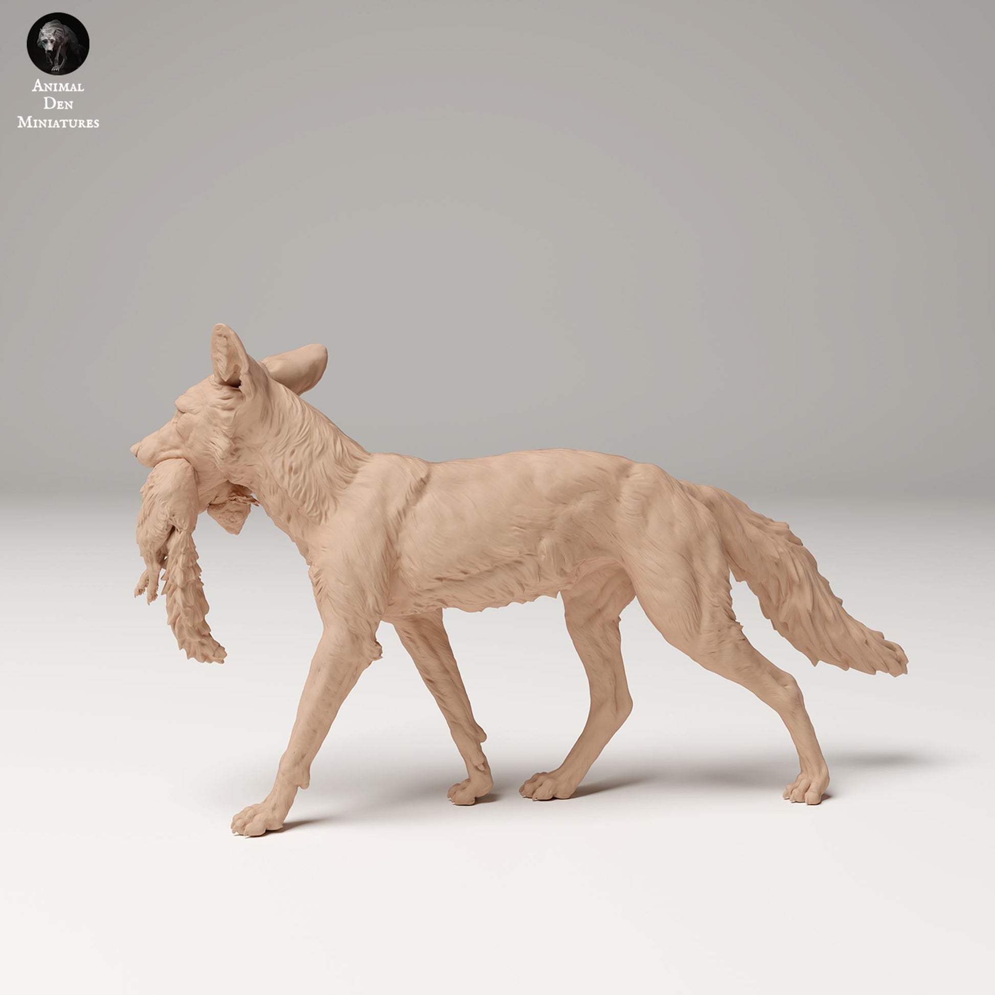 Produktfoto Tier Figur Diorama, Modellbau: 0: Wildtier Figur: Rotfuchs mit Eichhörnchen (Ref 24_09_04)