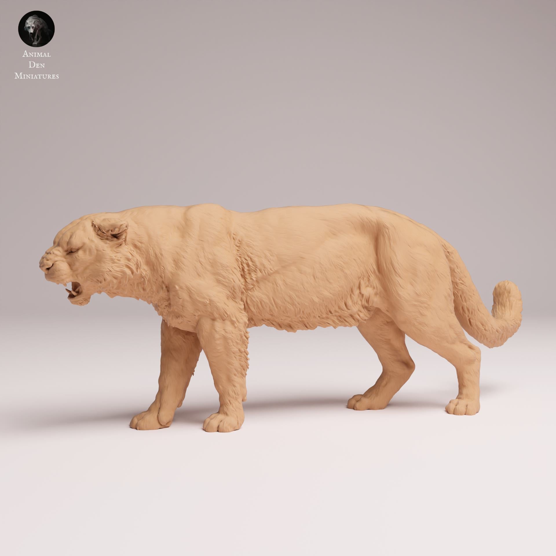 Zdjęcie produktu Figurki zwierzęcia Diorama, Modelarstwo: 0: Figurki dzikich zwierząt: Leopard amurski – ryczący (Ref 25_07_04)