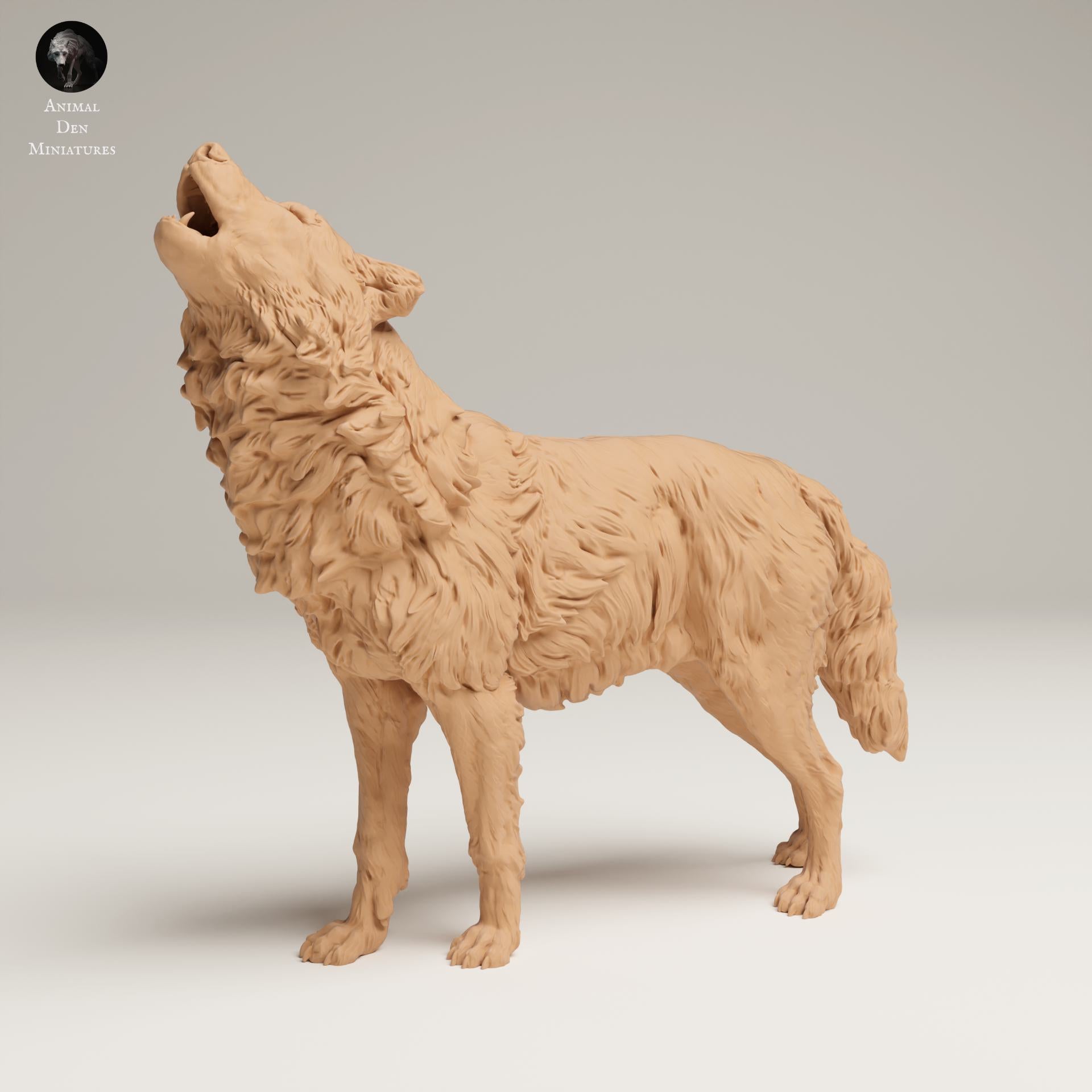 Foto del prodotto Figura di animali Diorama, Modellismo: 0: Figura di fauna selvatica: lupo grigio ululante (Ref 25_06_07)