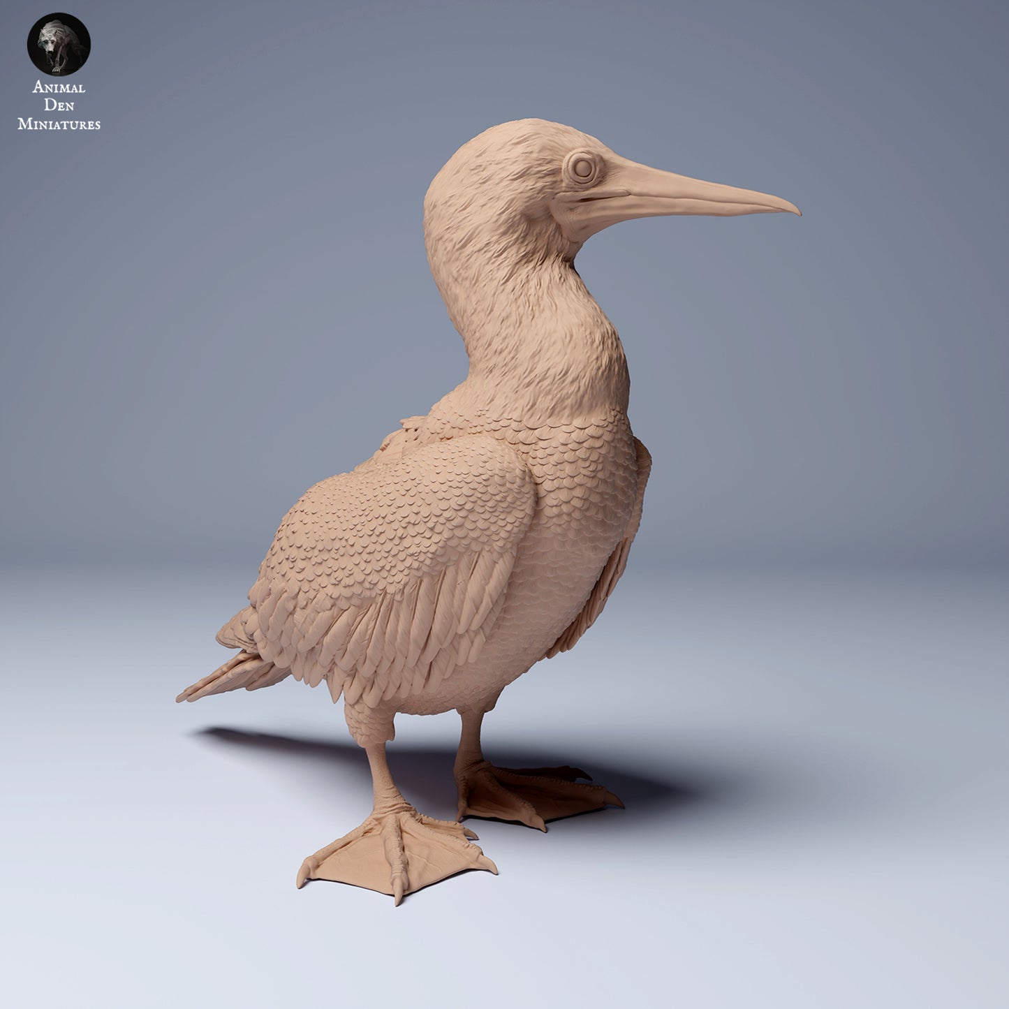 Produktová fotografie zvířecí figurky dioráma, modelářství: 0: Mořská zvířecí figurka: Modronohý pelikán (Ref 24_08_10)