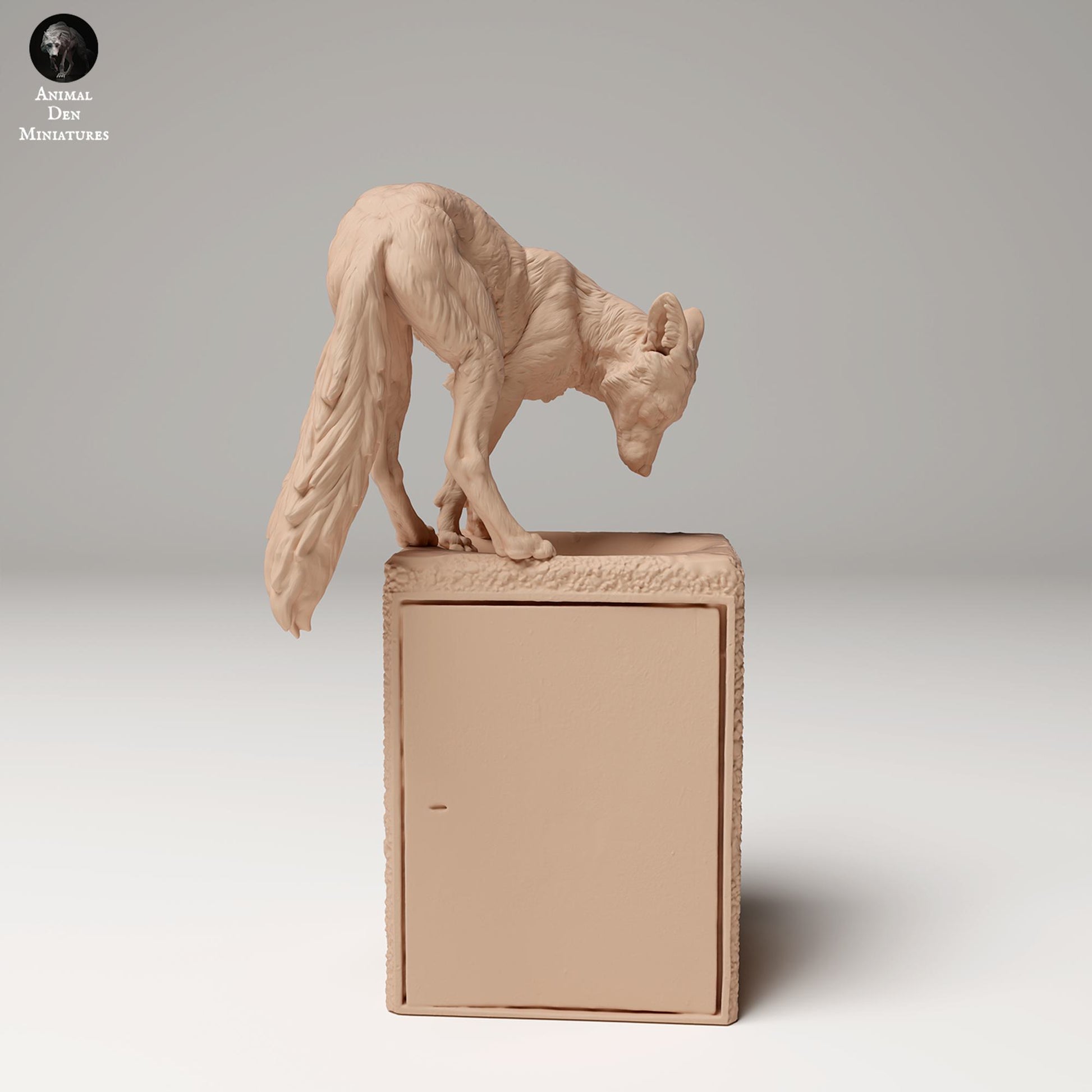 Produktfoto Tier Figur Diorama, Modellbau: 0: Wildtier Figur: Rotfuchs auf Müll (Ref 24_09_03)