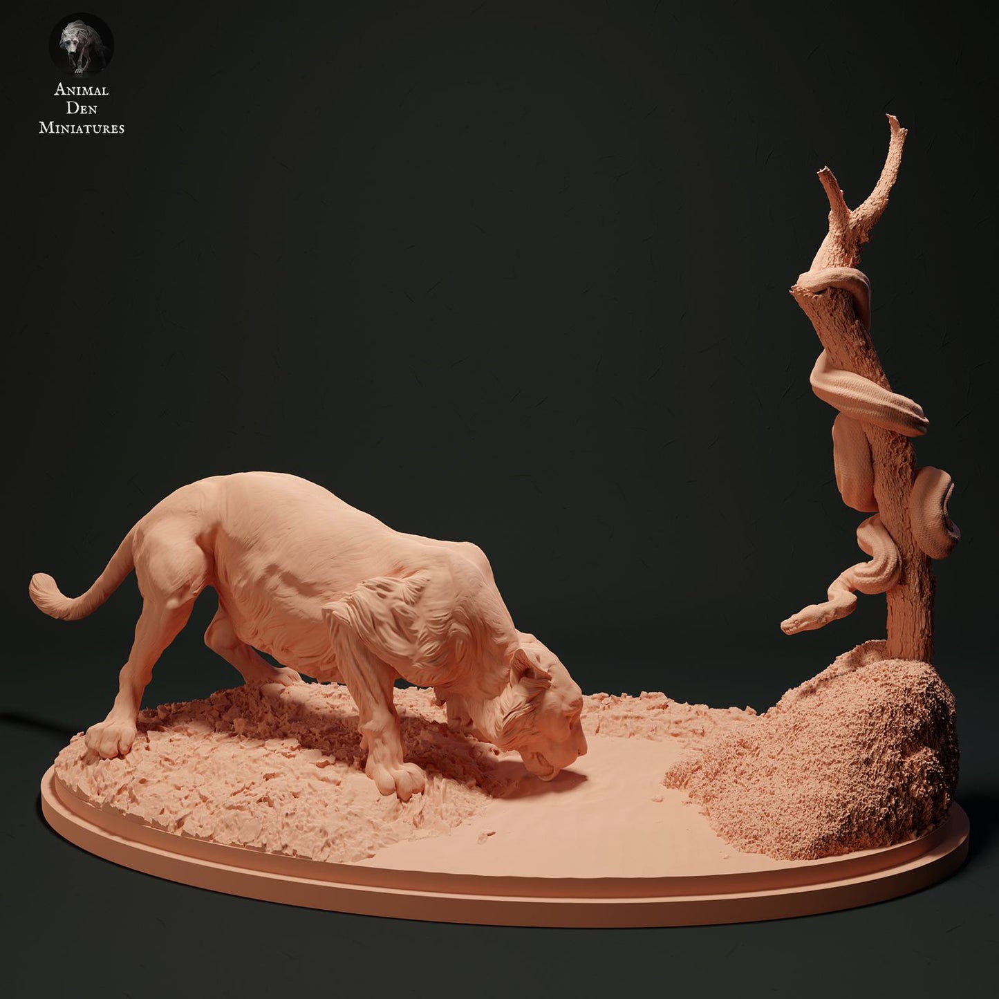 Produktfoto Tier Figur Diorama, Modellbau: 0: Dschungel Tier Figuren: Burmesische Python und Bengalischer Tiger (Ref 01_01_45)