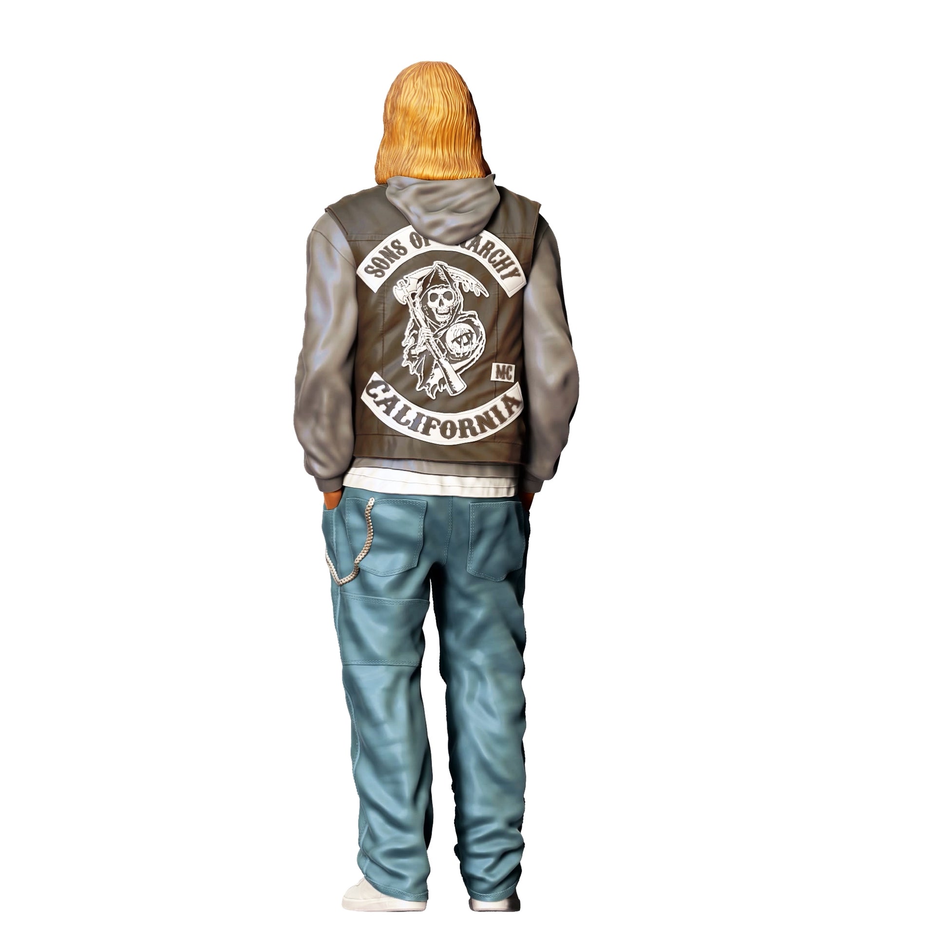 Diorama model building product photo 0: Member of a motorcycle gang - Biker 1 (Ref. No. 344)