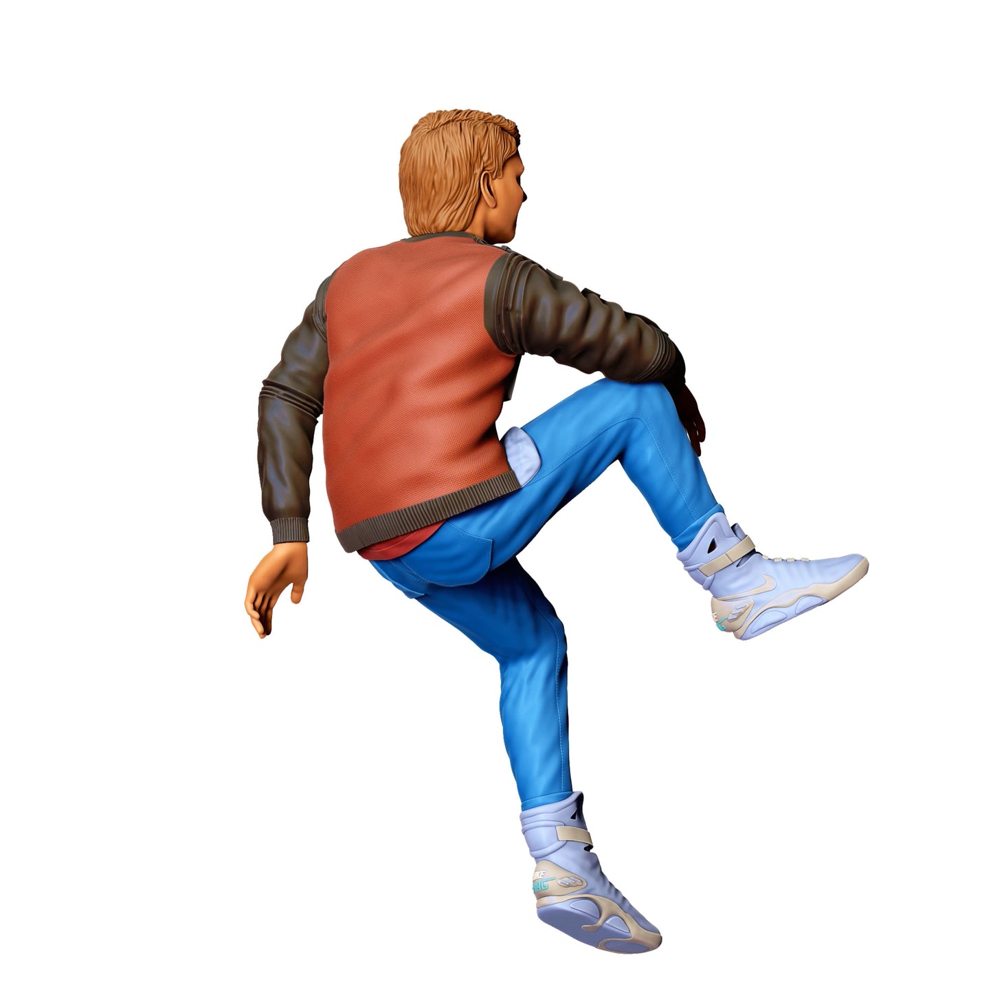 Diorama Modellbau Produktfoto 0: Sitzender Junger Mann in Freizeitkleidung - Figur in lockerer Pose (Ref. Nr. 39)