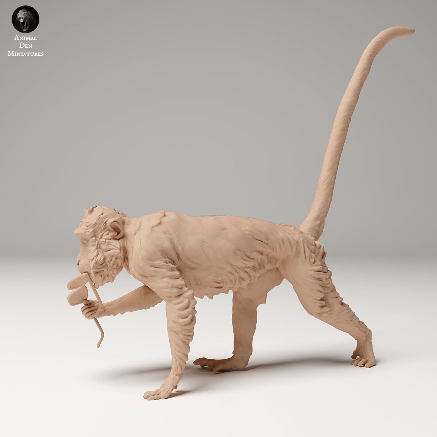 Produktové foto zvířecí figurky dioráma, modelářství: 0: Džungle zvířecí figurka: Brýle kradoucí javanský makak – Makak (Ref 24_09_12)