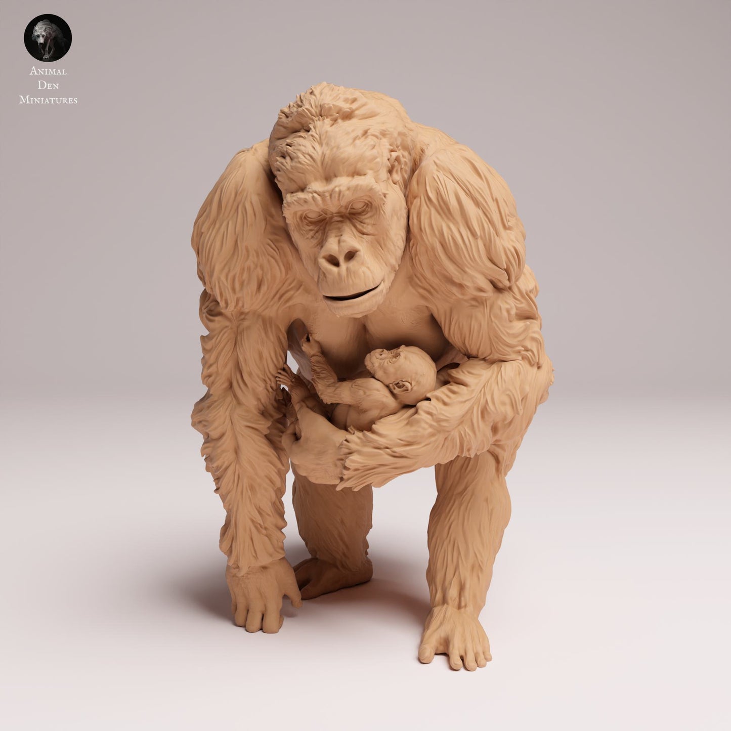 Produktfoto Tier Figur Diorama, Modellbau: 0: Dschungel Tier Figur: Östlicher Flachlandgorilla Weibchen mit Jungtier (Ref 25_07_10)