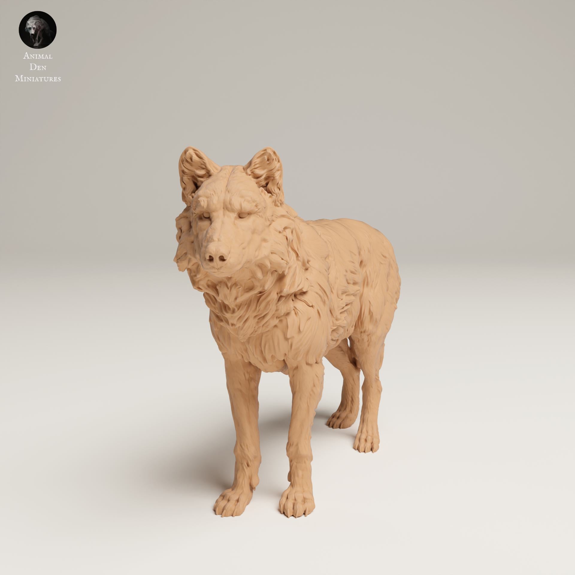 Product photo Animal Figure Diorama, Model Building: 0: Wildlife Figure: Gray Wolf (Ref 25_06_06)
