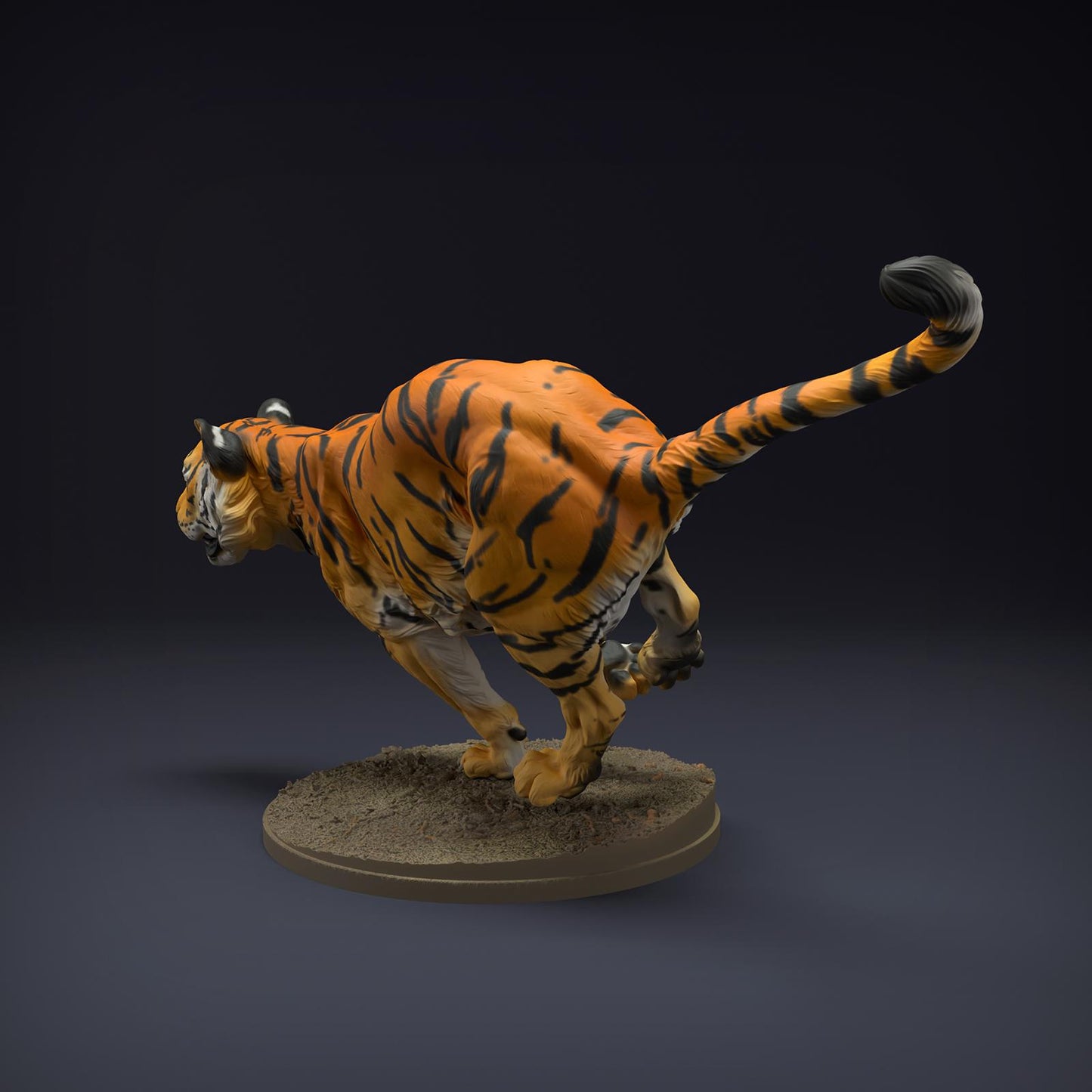 Produktfoto Tier Figur Diorama, Modellbau: 0: Wildtier Figur: laufender Bengalischer Tiger (Ref 01_01_82)