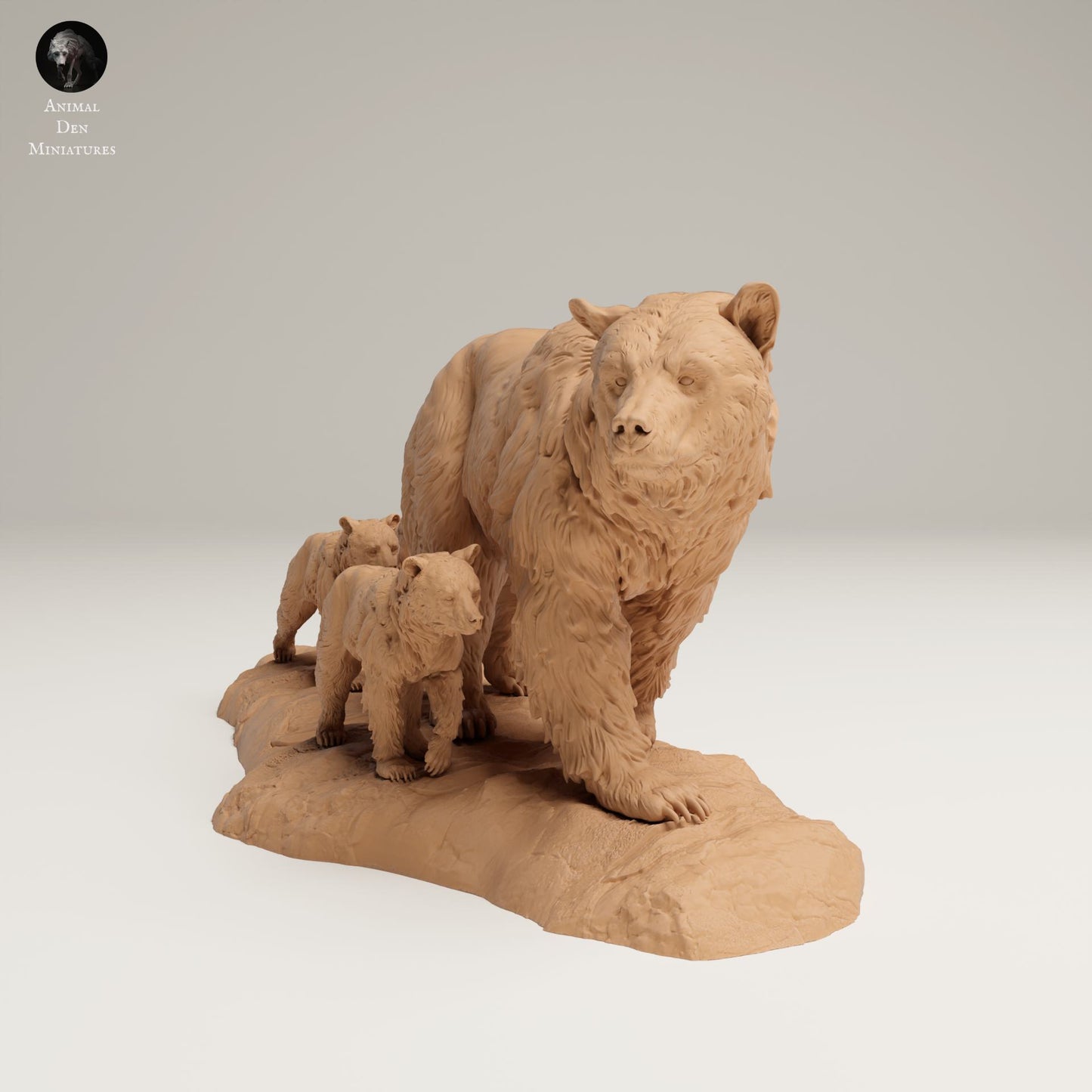 Produktfoto Tier Figur Diorama, Modellbau: 0: Wildtier Figuren: Grizzly Familie – Bären Diorama Set (Ref 25_06_05)