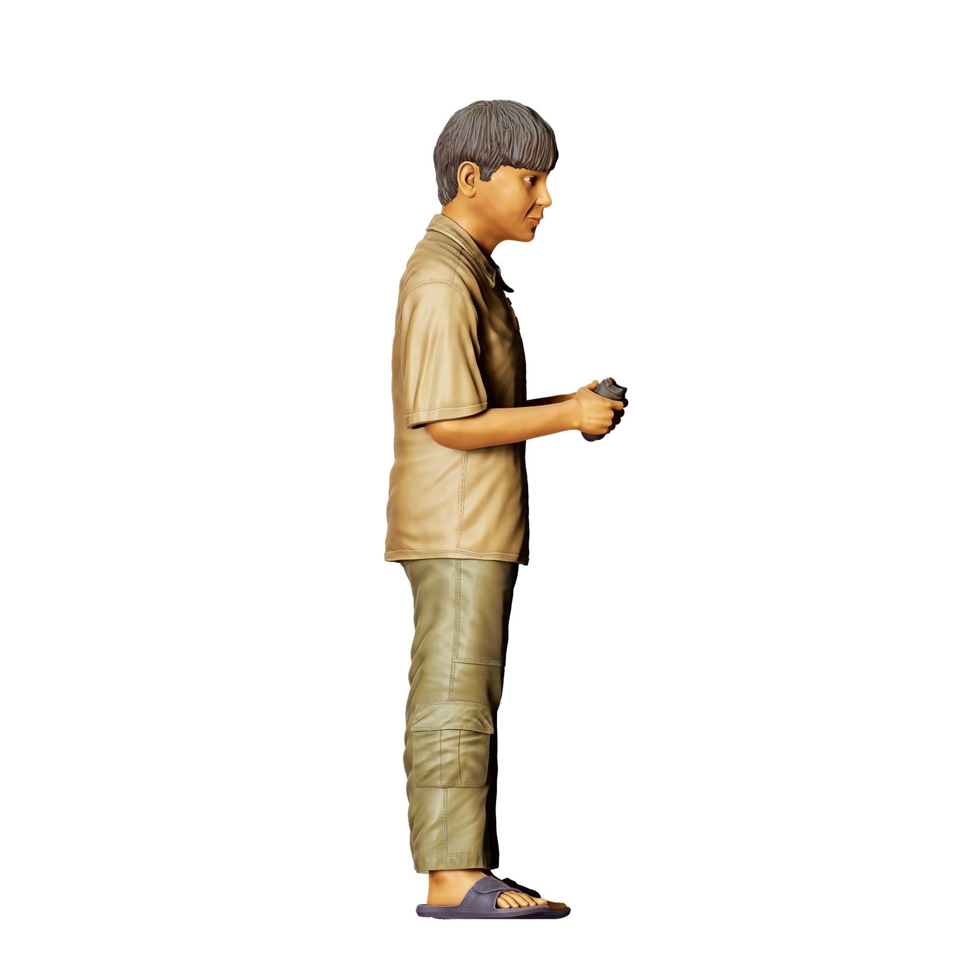 Diorama model building product photo 0: Playing child with RC car A (Ref. No. 371)