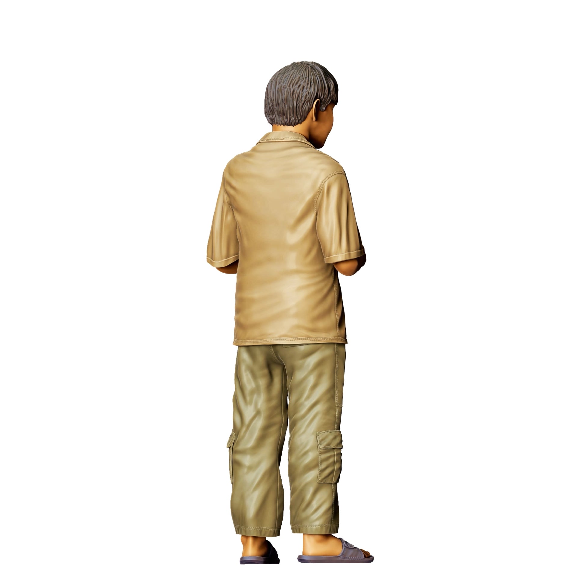 Diorama model building product photo 0: Playing child with RC car A (Ref. No. 371)