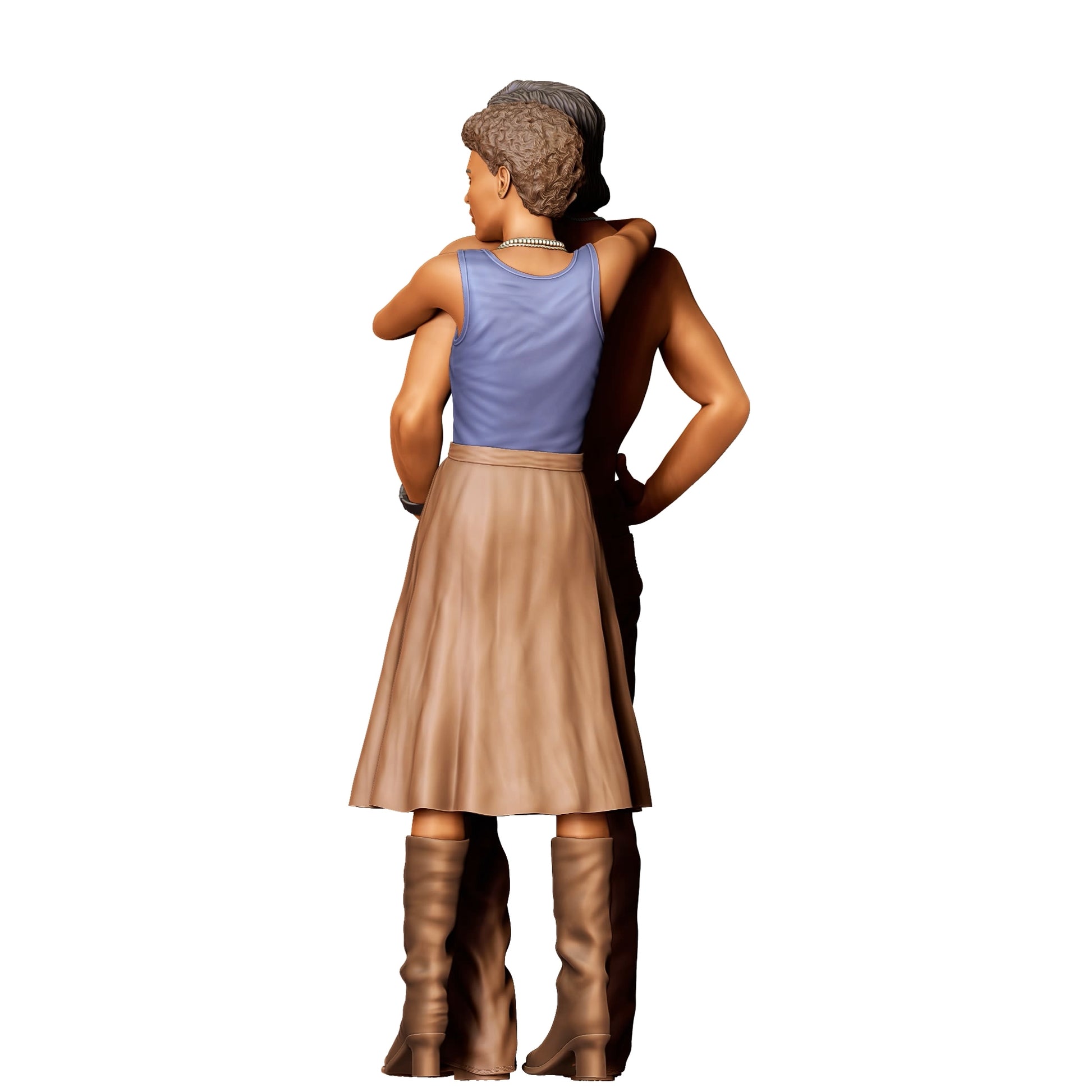 Product photo 0: Couple: Man embraced by woman with bare upper body