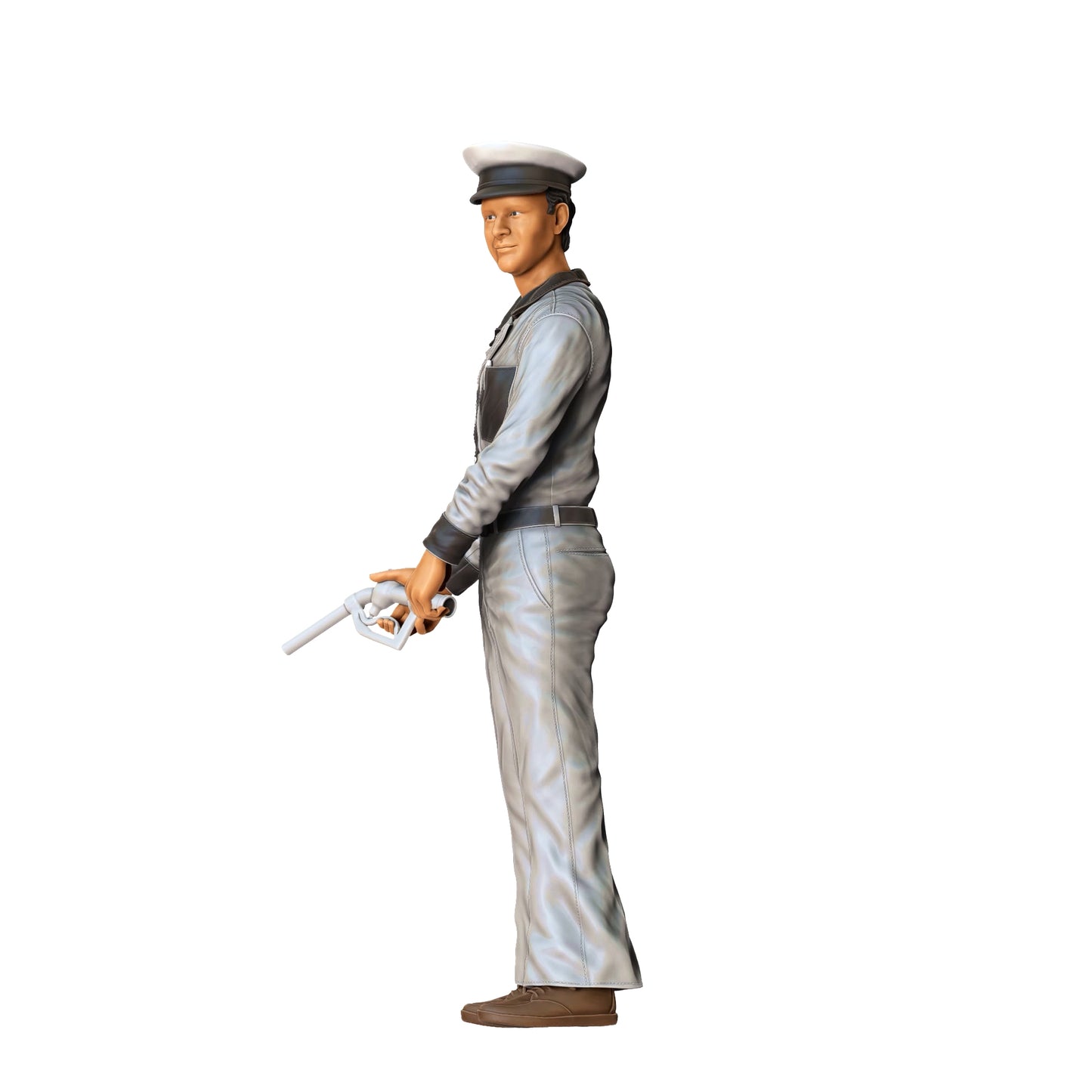 Foto do produto Diorama e Miniatura de Modelismo: Posto de Combustível - Homem na Bomba, vintage
