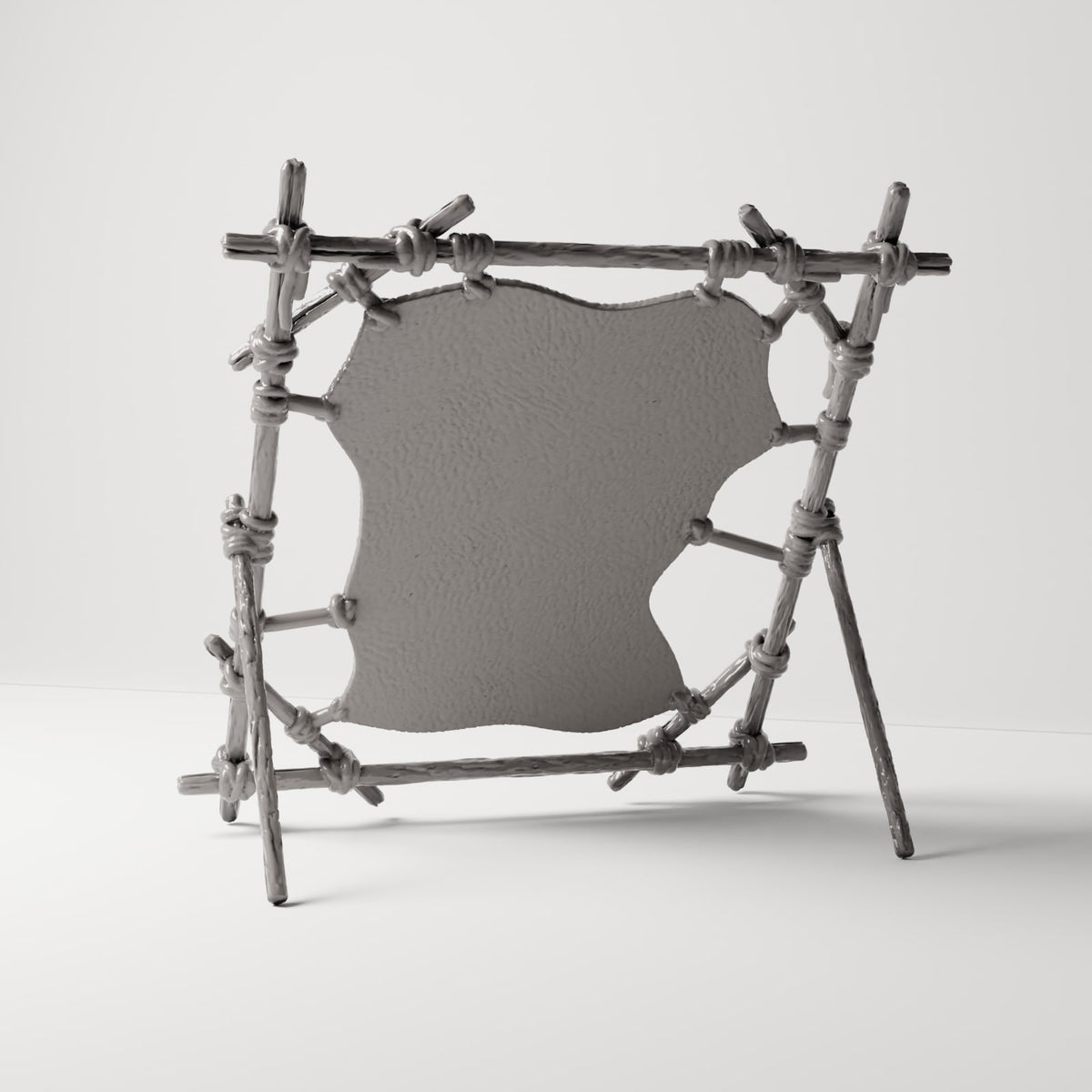 MyPortal 220 3: Diorama řemeslo: Sušák na kůži se zvířecí kůží (Ref. 220D)