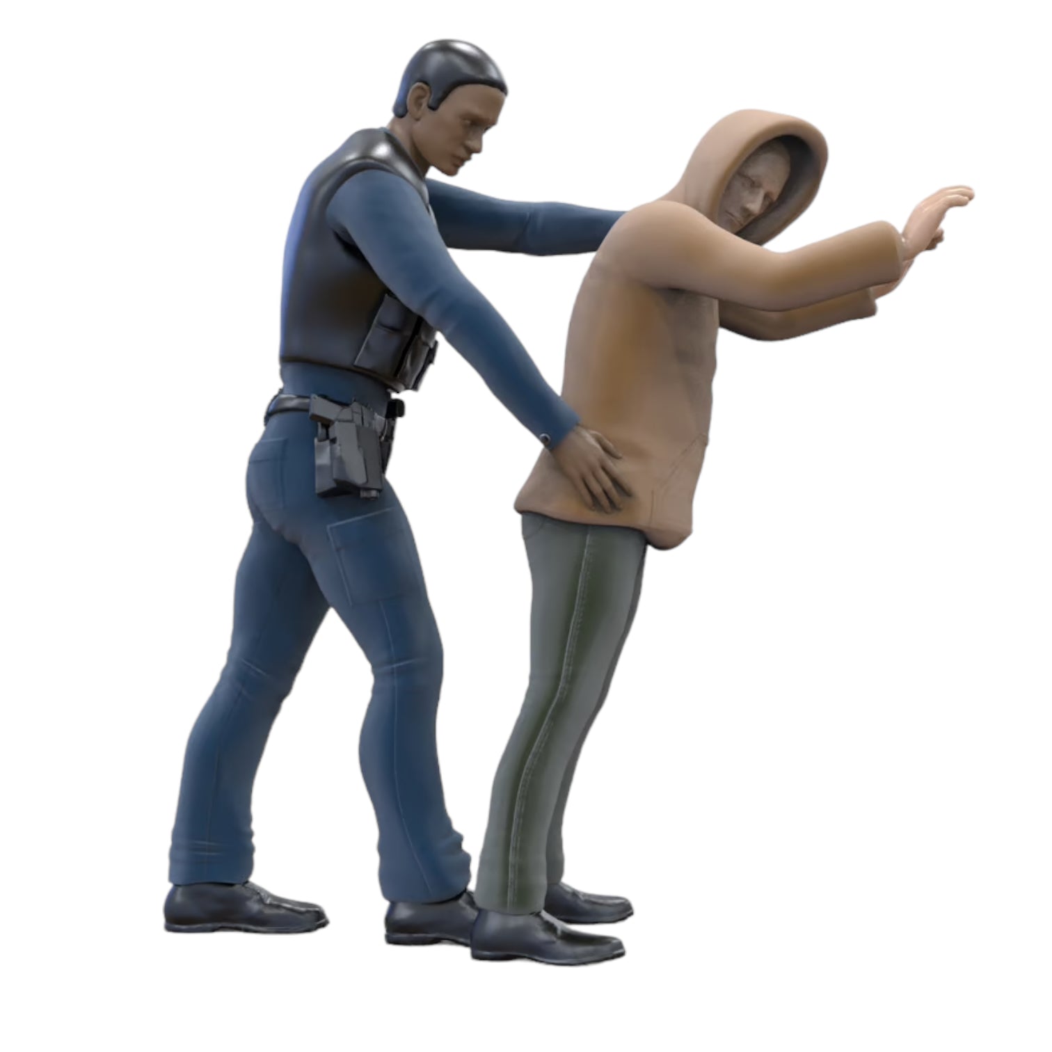 Produktfoto  0: Festnahme: Polizei stellt Verdächtigen