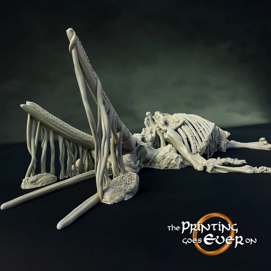 Produktfoto Tabletop 28mm The Printing Goes Ever On (TPGEO)  0: Kriegselefant Skelett - Überreste einer riesigen Kriegskreatur - Knochen und Kadaver