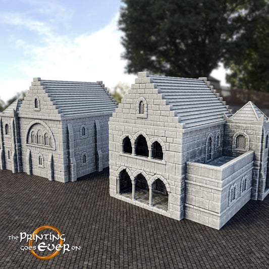 Product photo Tabletop 28mm The Printing Goes Ever On (TPGEO) 0: Medieval Residential House B - Stone Building from the Human Realm Gonthan - Walkable Terrain