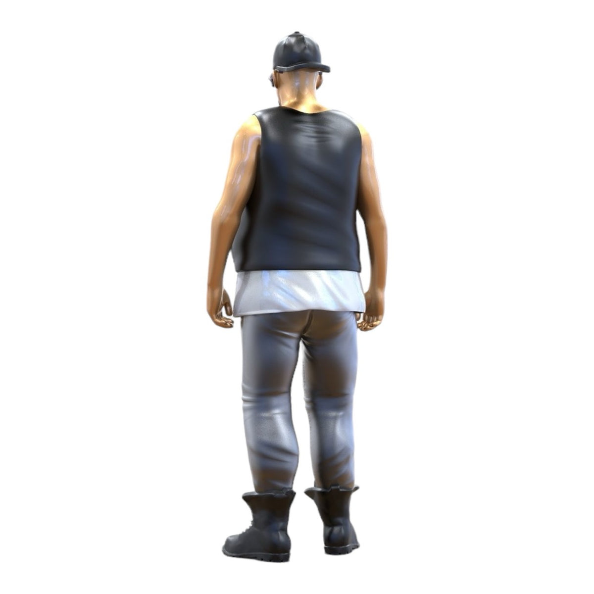 Zdjęcie produktu 4 z 6: Figurka miniaturowa: Biker/Członek gangu z kamizelką i okularami przeciwsłonecznymi (nr 285)