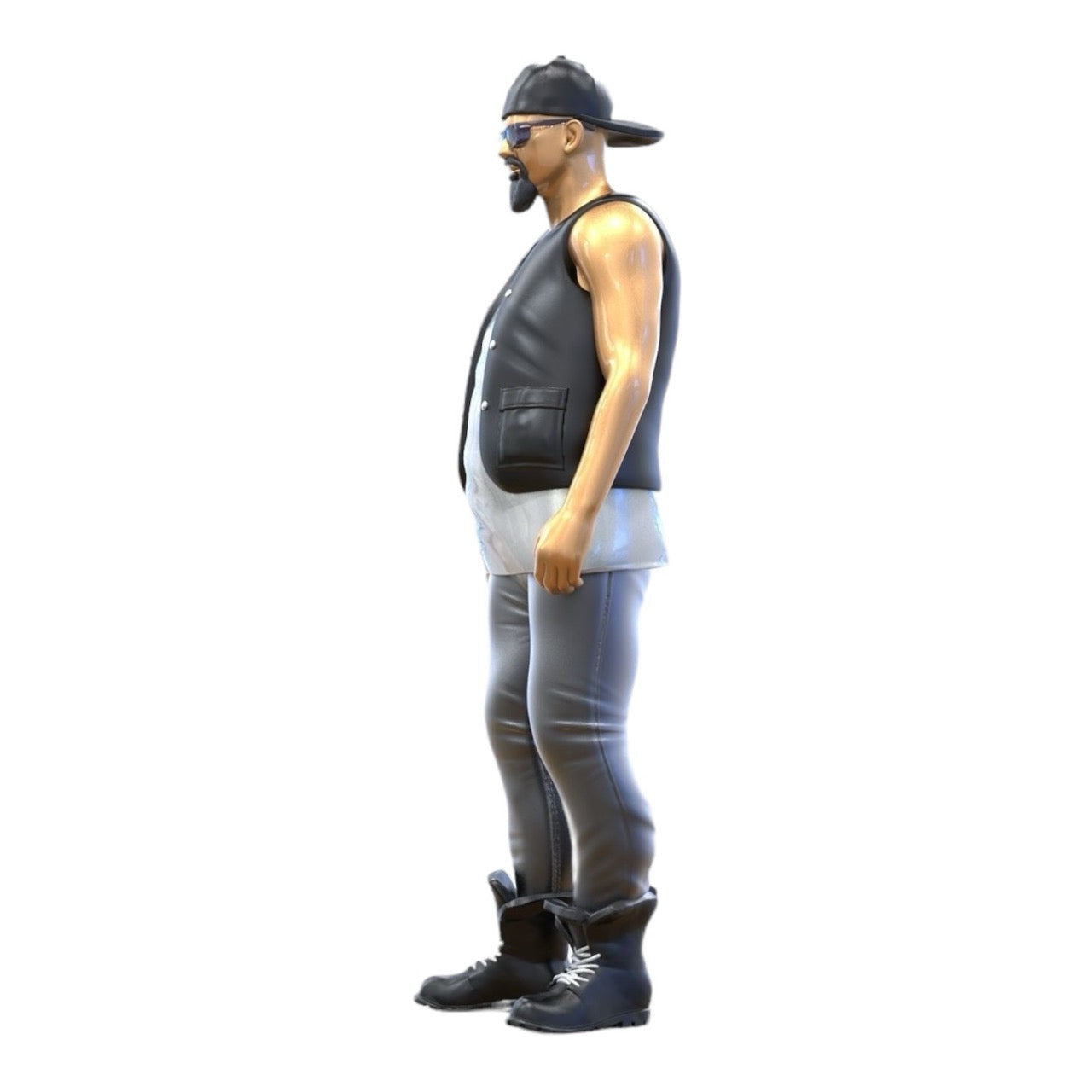 Produktový obrázek 6 z 6: Miniatura: Biker/Člen gangu s vestou a brýlemi (č. 285)