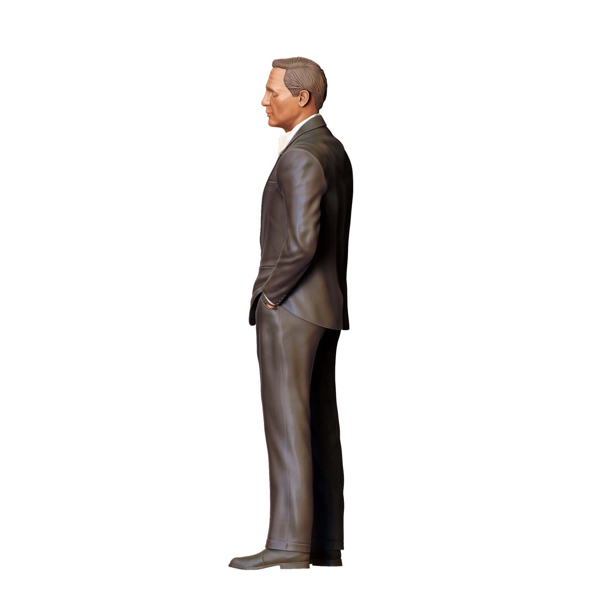 Diorama model building product photo 0: Secret agent in suit with pistol C (Ref. No. 368)