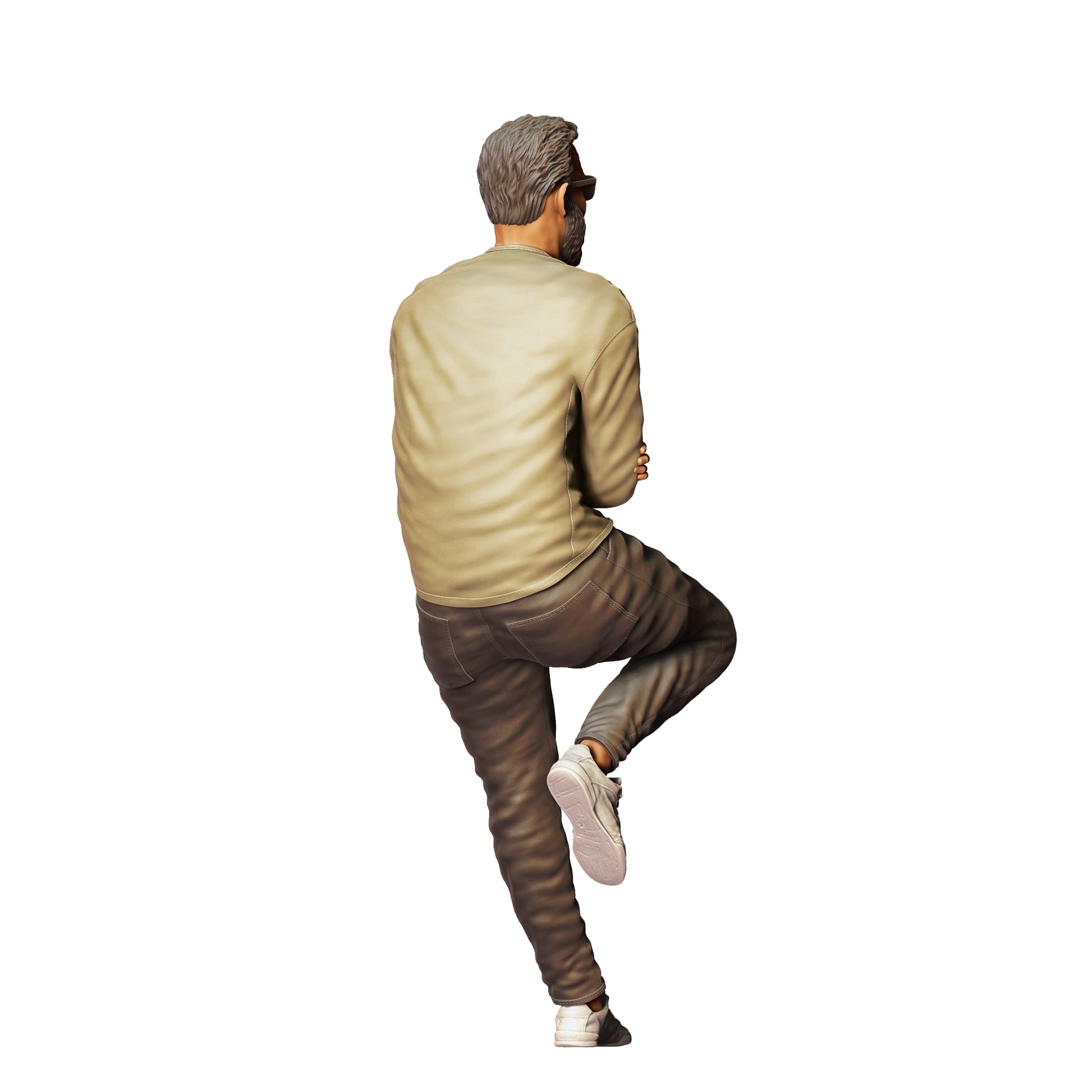 Diorama model building product photo 0: People leaning on car - Man 1 (Ref. No. 339)