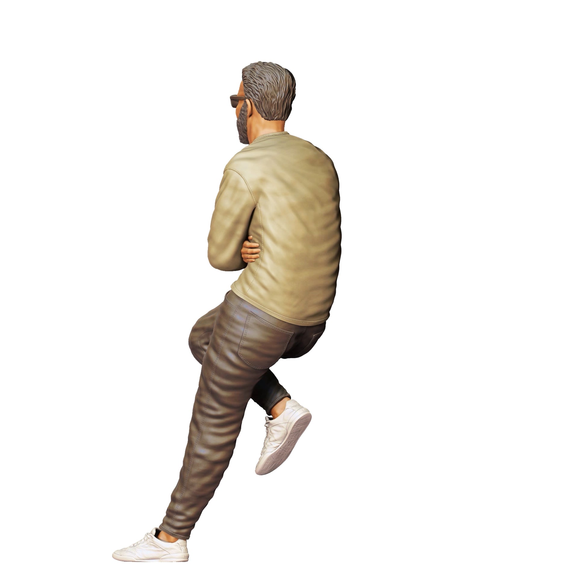 Diorama model building product photo 0: People leaning on car - Man 1 (Ref. No. 339)