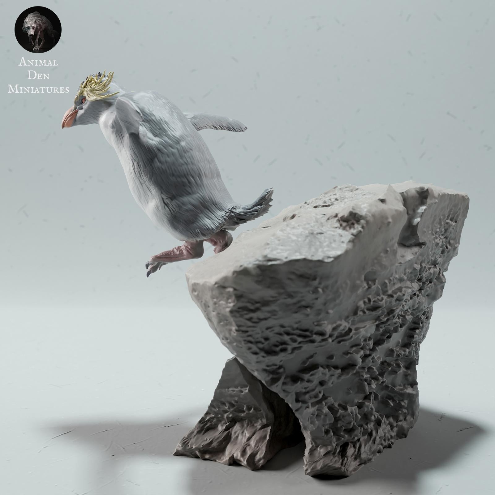 Produktfoto Tier Figur Diorama, Modellbau: 0: Meerestier Figur: Felsenpinguin – Rockhopper (Ref 01_01_63)