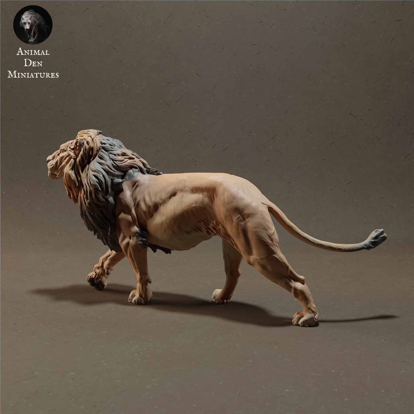 Foto do produto Figura de animal Diorama, Modelismo: 0: Figura de animal selvagem: Leão – Rei da Savana (Ref 01_01_09)
