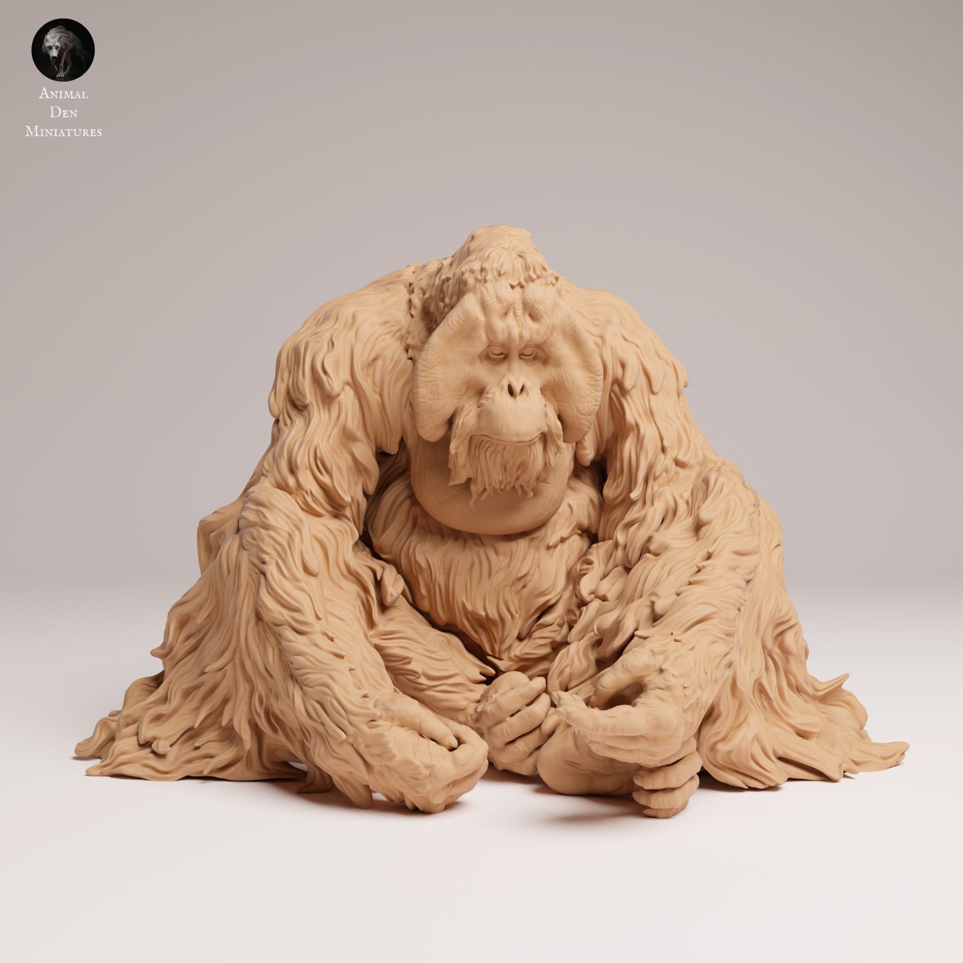 Zdjęcie produktu Figurka zwierzęcia Diorama, Modelarstwo: 0: Figurka zwierzęcia dżungli: siedzący orangutan sumatrzański (Ref 25_03_07)