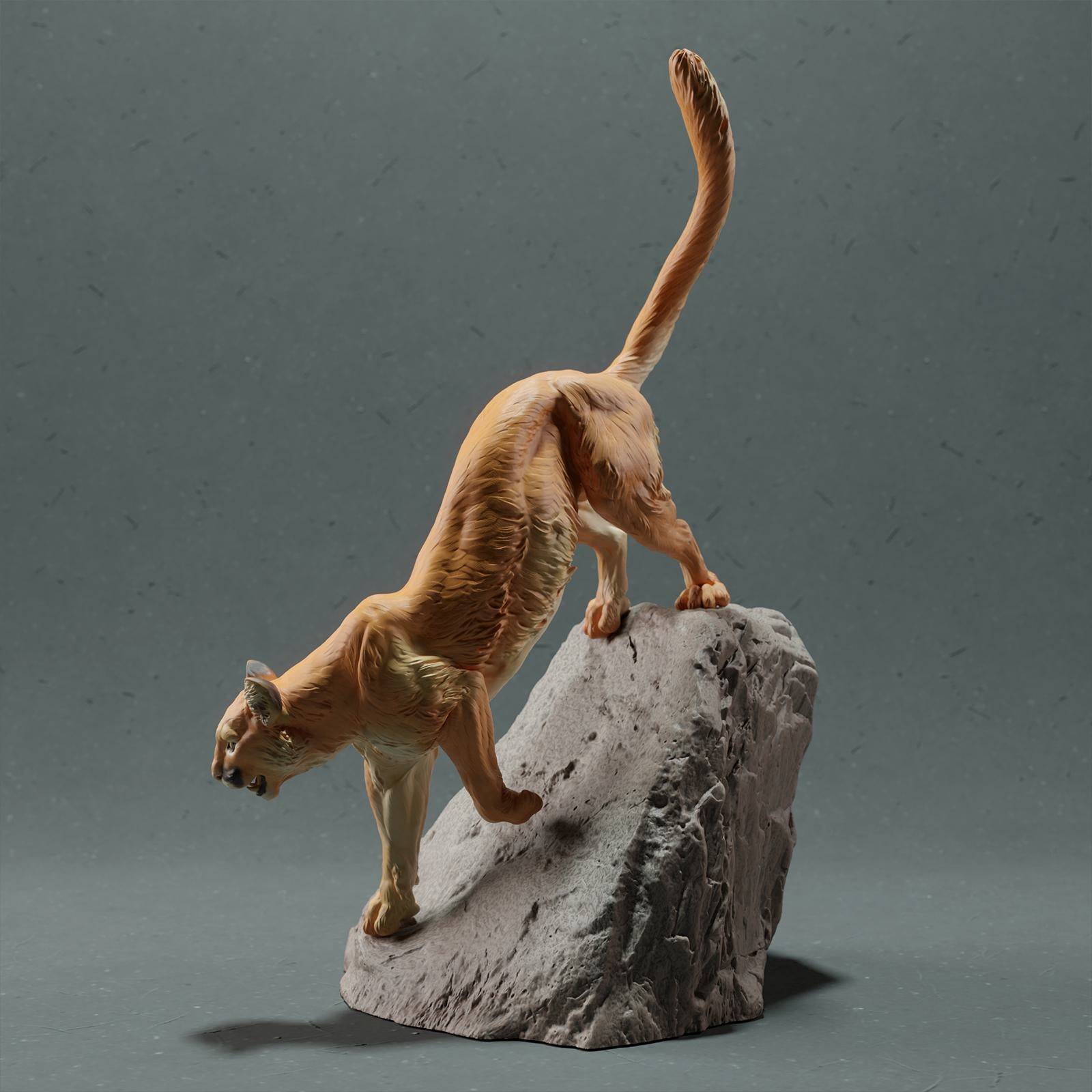 Produktfoto Tier Figur Diorama, Modellbau: 0: Wildtier Figur: Berglöwe – Puma (Ref 01_01_48)