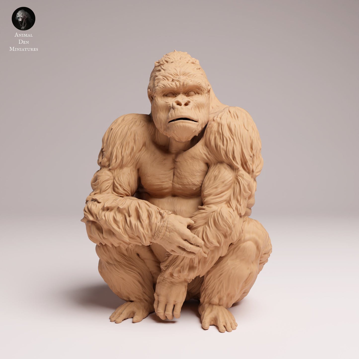 Produktfoto Tier Figur Diorama, Modellbau: 0: Dschungel Tier Figur: sitzender Östlicher Flachlandgorilla – Silberrücken (Ref 25_07_06)