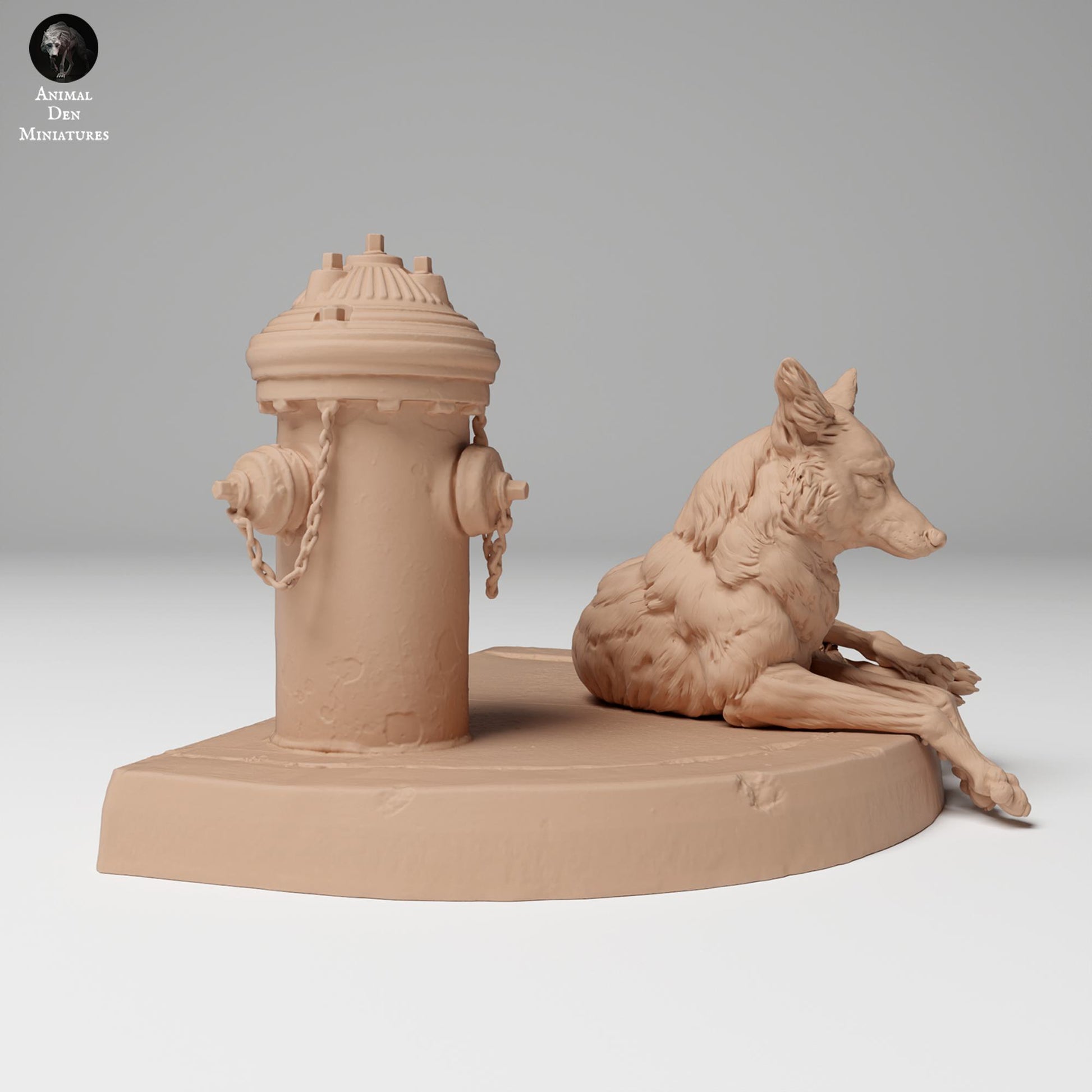 Product photo Animal Figure Diorama, Model Building: 0: Wildlife Figure: Lying Coyote (Ref 24_11_01)