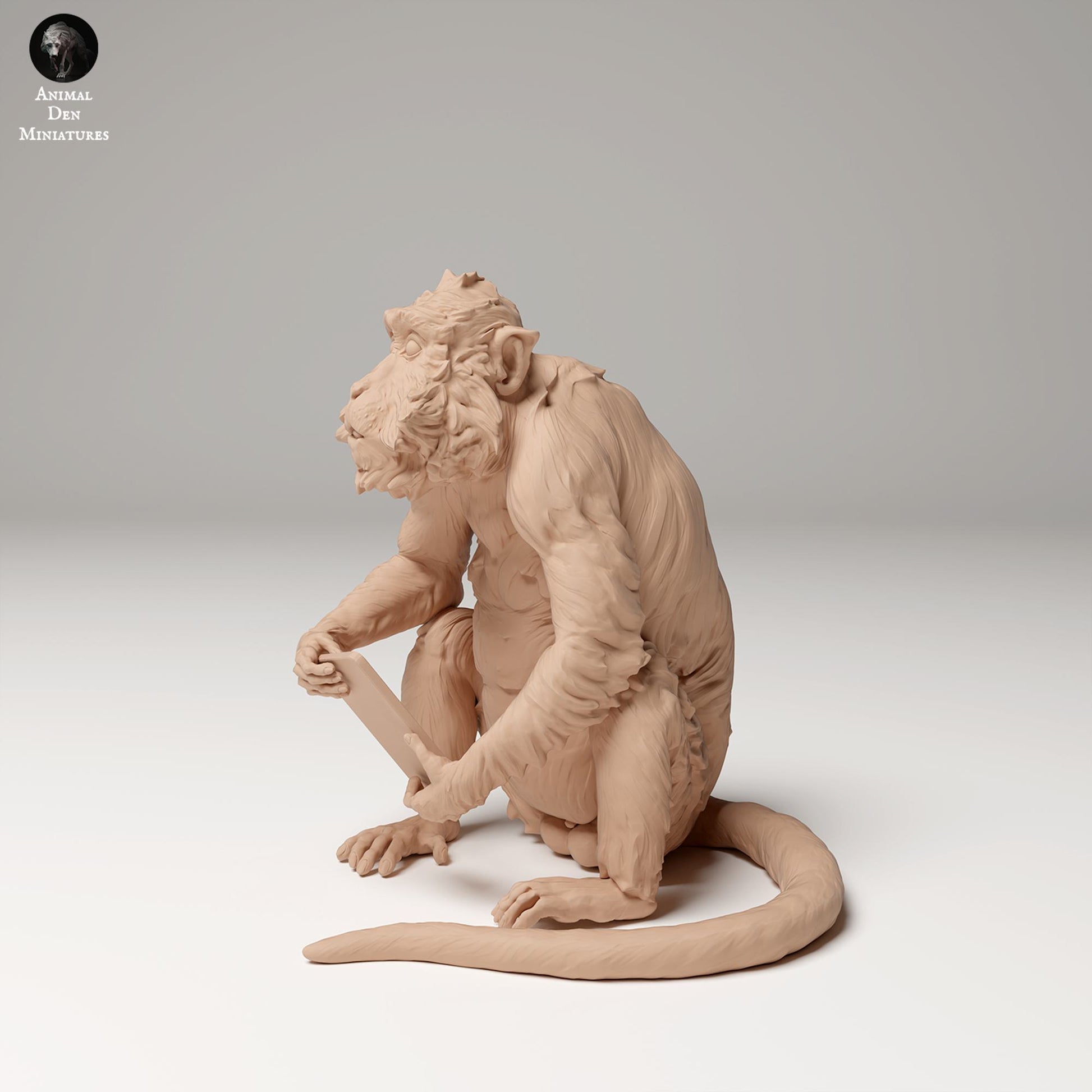 Produktfoto Tier Figur Diorama, Modellbau: 0: Dschungel Tier Figur: Javaneraffe mit gestohlenem Handy (Ref 24_09_11)