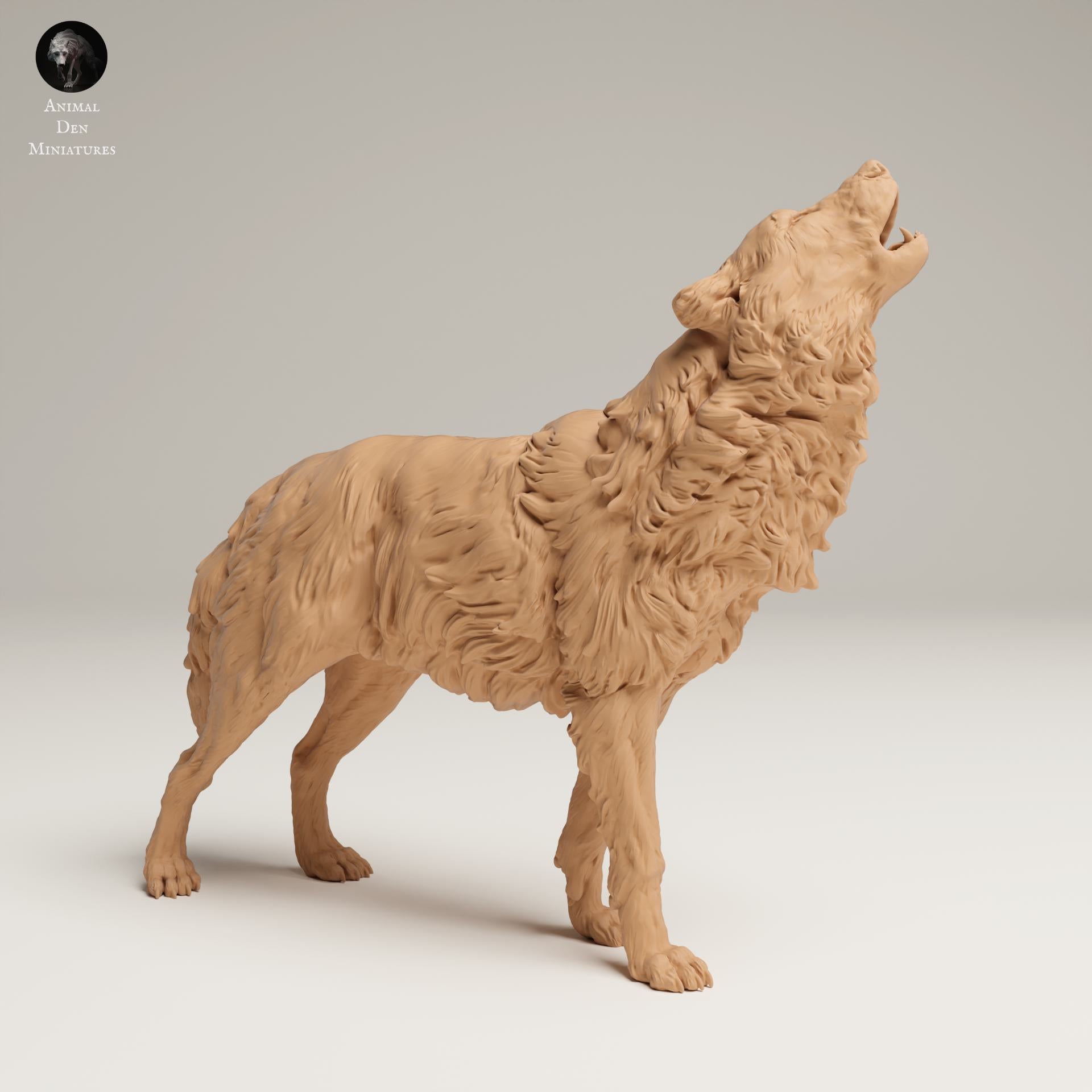 Foto del prodotto Figura di animali Diorama, Modellismo: 0: Figura di fauna selvatica: lupo grigio ululante (Ref 25_06_07)