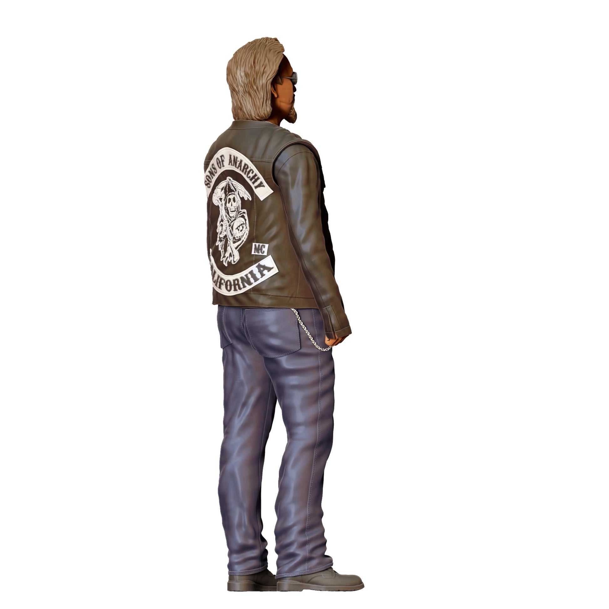 Diorama model building product photo 0: Member of a motorcycle gang - Biker 2 (Ref. No. 345)