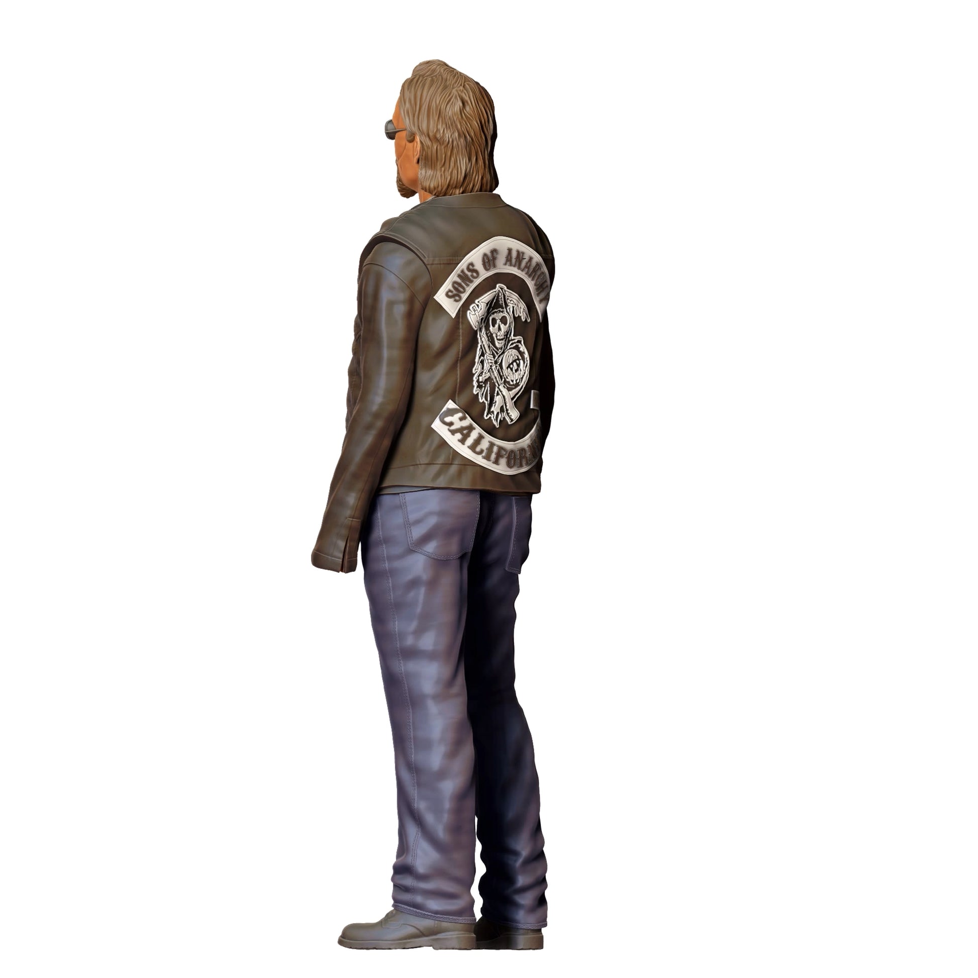 Diorama model building product photo 0: Member of a motorcycle gang - Biker 2 (Ref. No. 345)