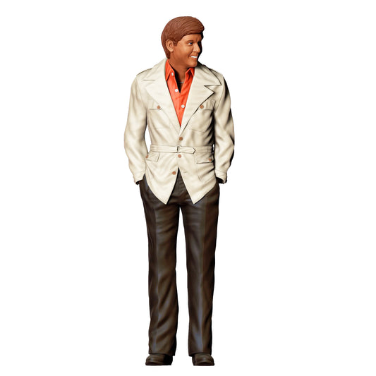 Imagem do produto de diorama: Homem em fato com camisa aberta – Proprietário de clube dos anos 80 (Ref. nº 428)