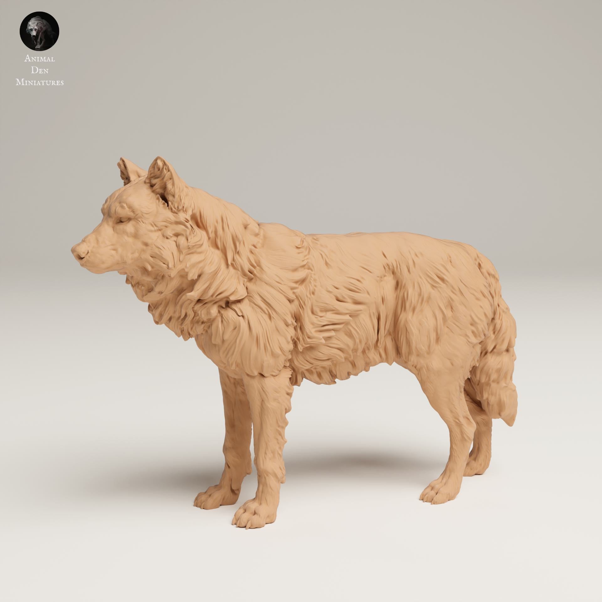 Product photo Animal Figure Diorama, Model Building: 0: Wildlife Figure: Gray Wolf (Ref 25_06_06)