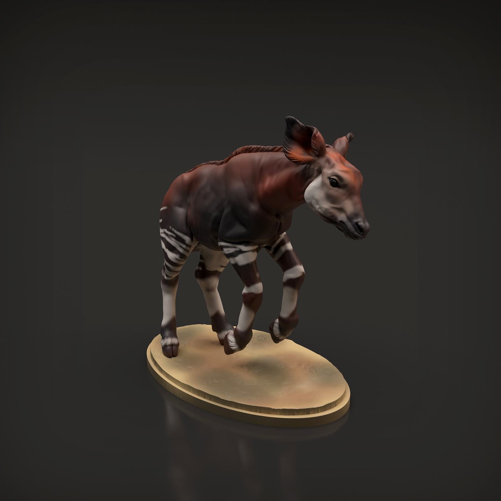 Zdjęcie produktu Figurki zwierzęcia Diorama, Modelarstwo: 0: Figurki zwierzęcia sawanny: Okapi cielak (Ref 01_01_52)