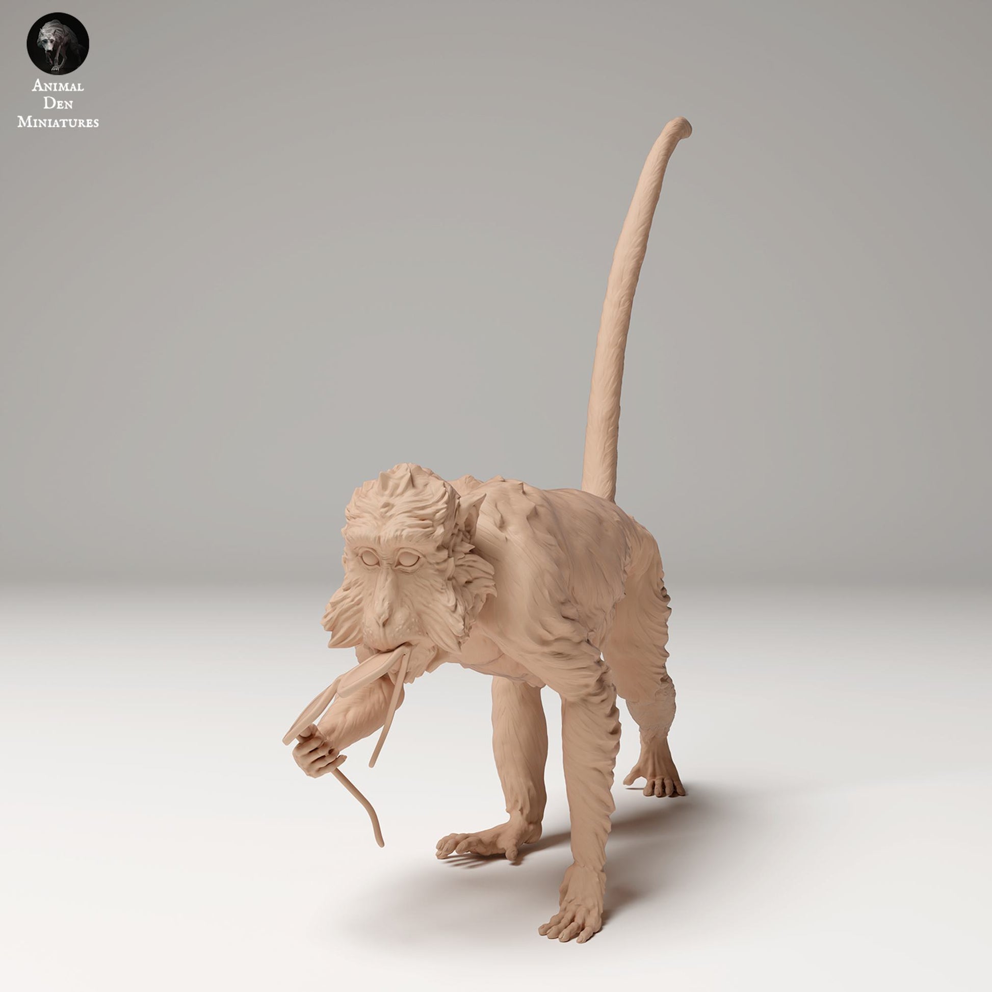 Produktfoto Tier Figur Diorama, Modellbau: 0: Dschungel Tier Figur: Brillenklauender Javaneraffe – Makake (Ref 24_09_12)