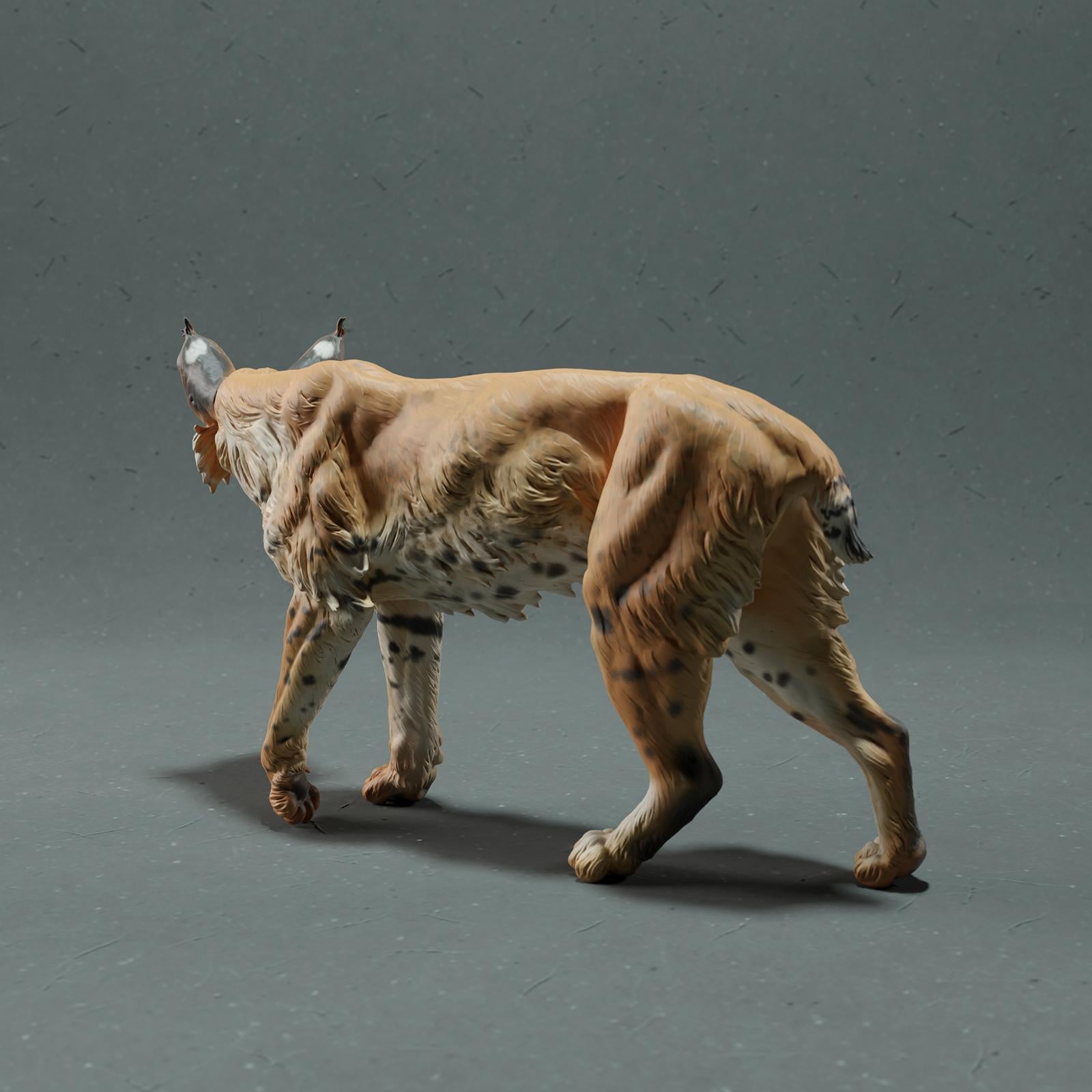 Produktfoto Tier Figur Diorama, Modellbau: 0: Wildtier Figur: Luchs – Bobcat (Ref 01_01_77)
