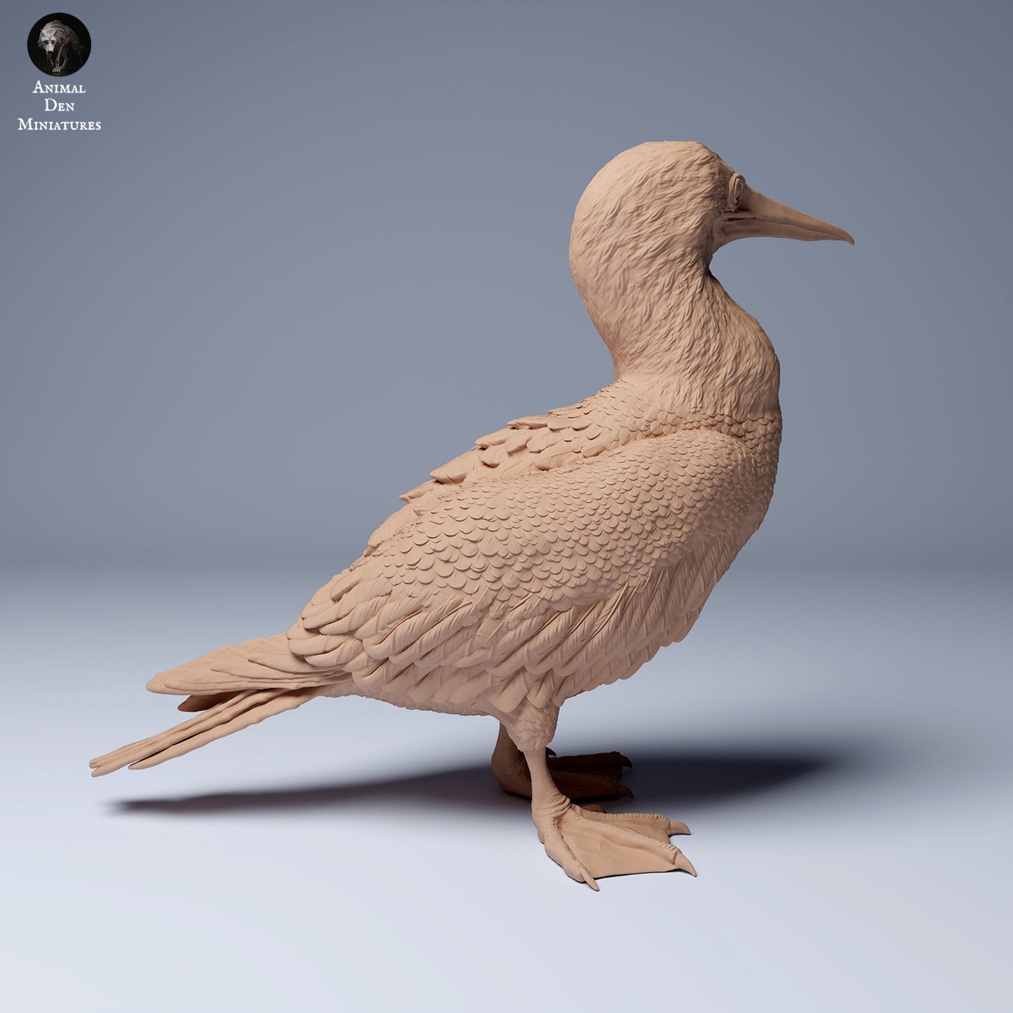 Produktová fotografie zvířecí figurky dioráma, modelářství: 0: Mořská zvířecí figurka: Modronohý pelikán (Ref 24_08_10)