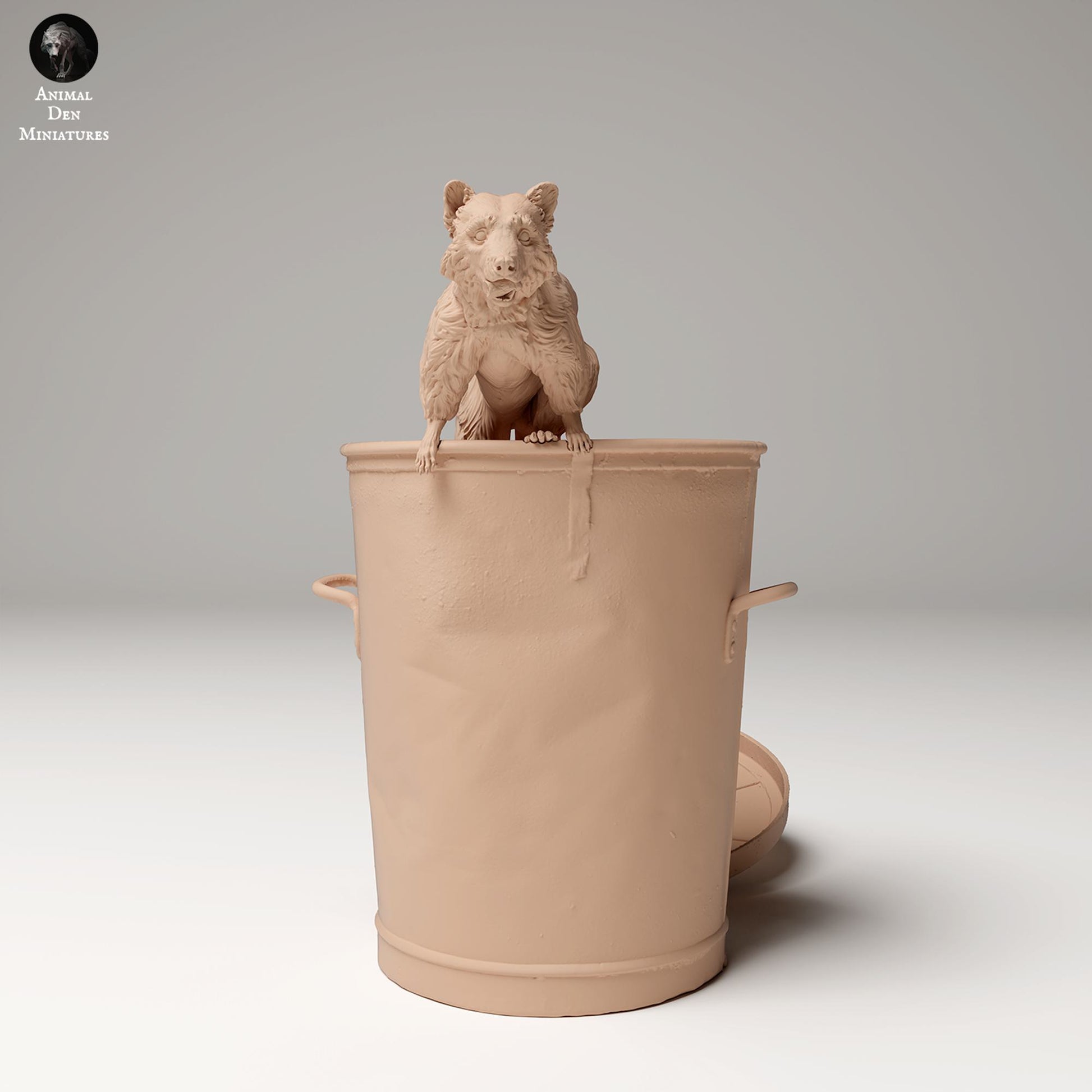 Product photo Animal Figure Diorama, Model Building: 0: Wildlife Figure: Raccoon at Trash – Common Raccoon (Ref 24_09_09)