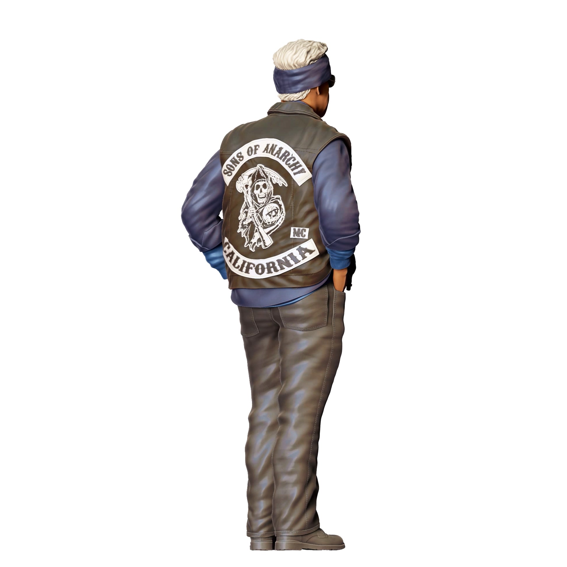Diorama Model Building Product Photo 0: Leader of a Motorcycle Gang - Biker 3 (Ref. No. 346)