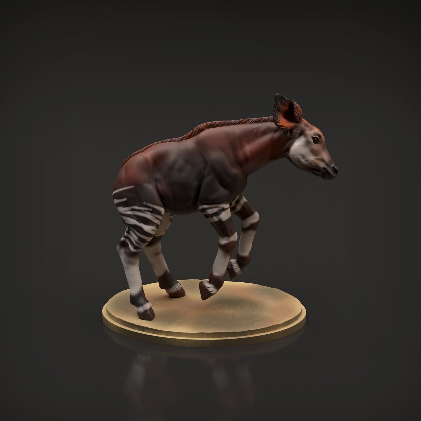Zdjęcie produktu Figurki zwierzęcia Diorama, Modelarstwo: 0: Figurki zwierzęcia sawanny: Okapi cielak (Ref 01_01_52)