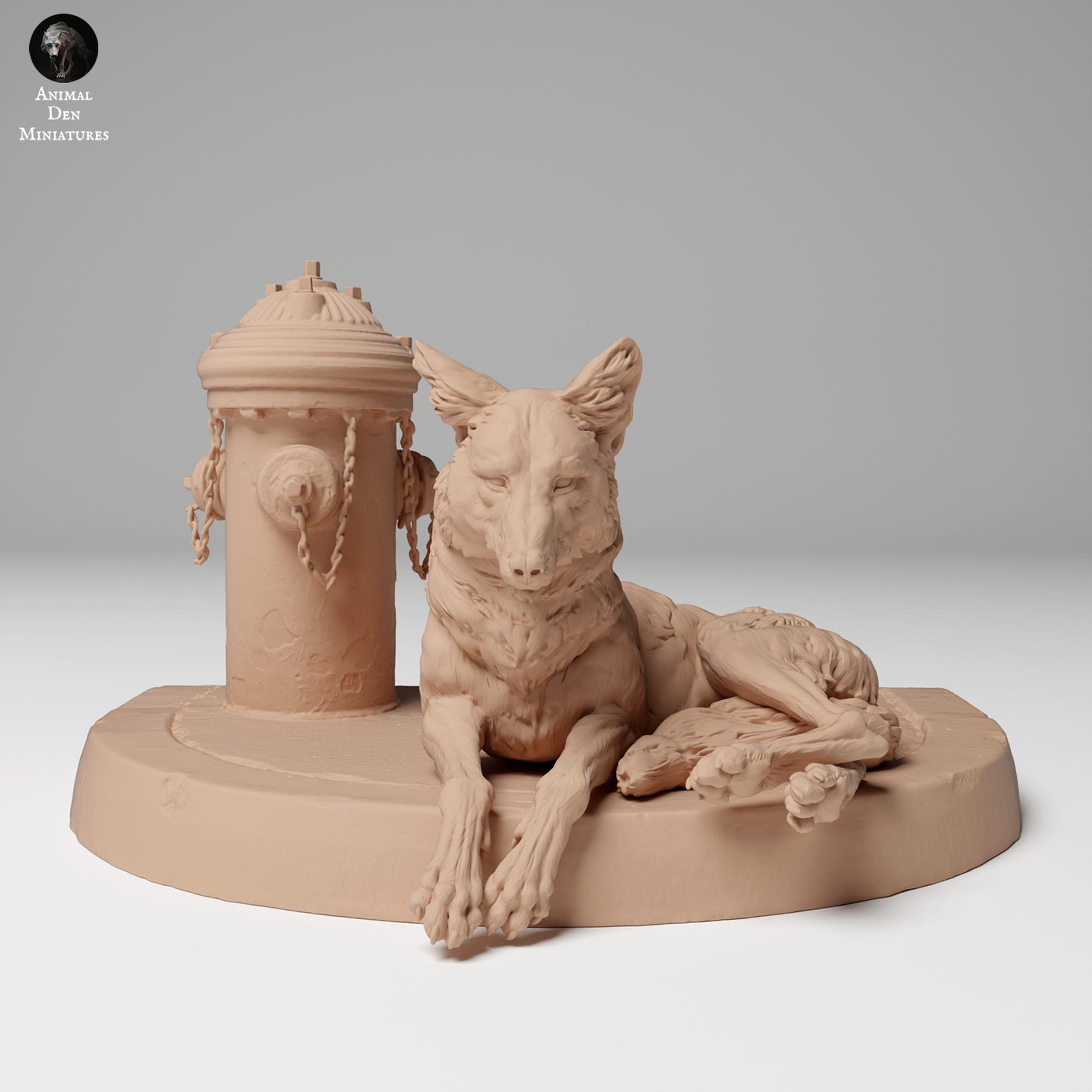 Product photo Animal Figure Diorama, Model Building: 0: Wildlife Figure: Lying Coyote (Ref 24_11_01)